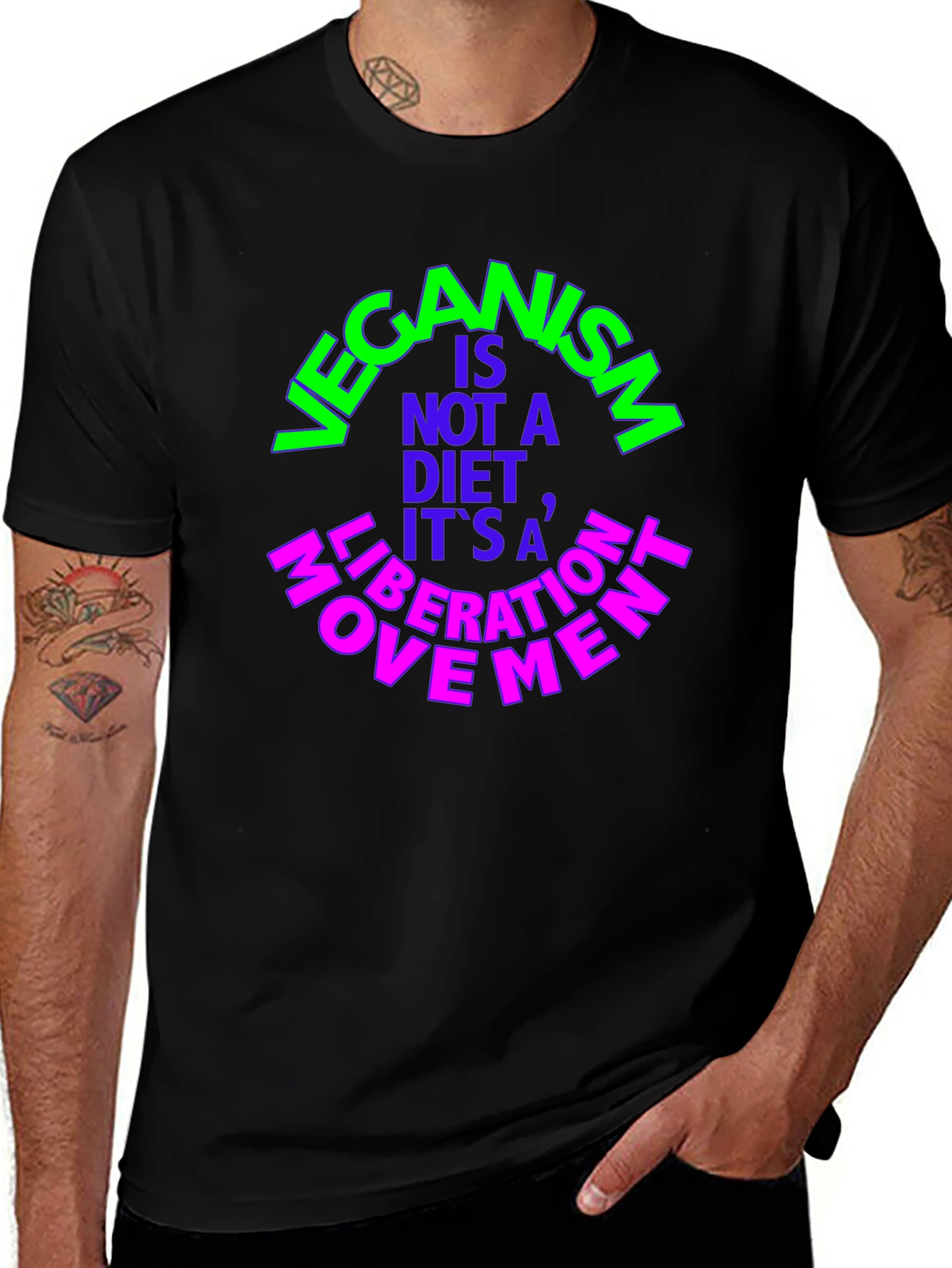 Vegan Liberation Movement Black Tee