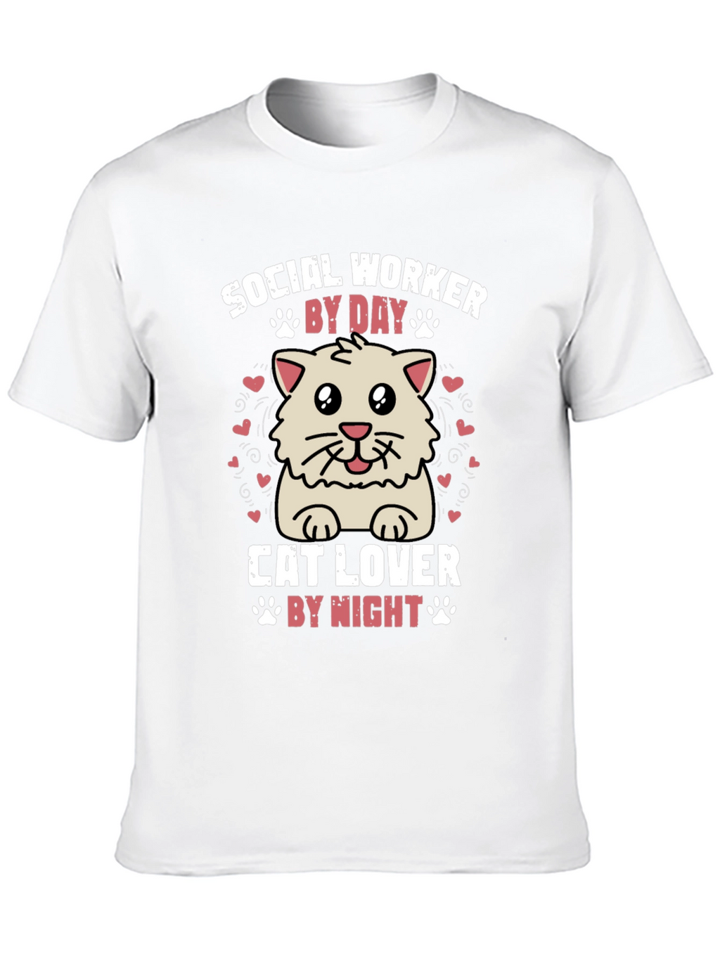 Social Worker Cat Lover Graphic Tee