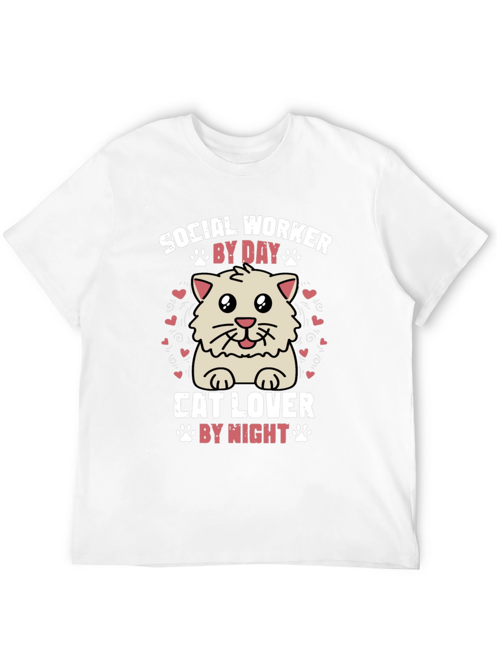 Social Worker Cat Lover Graphic Tee