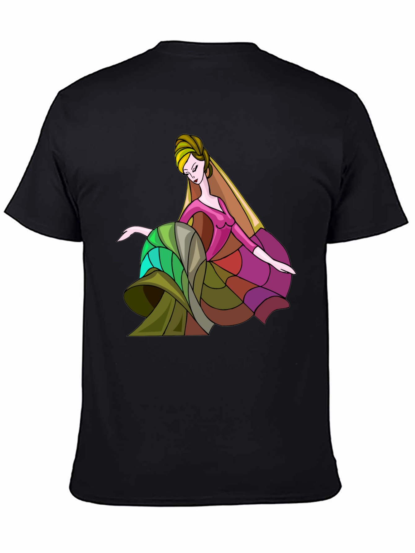 Stylish Graphic Tee: Abstract Dancer Design