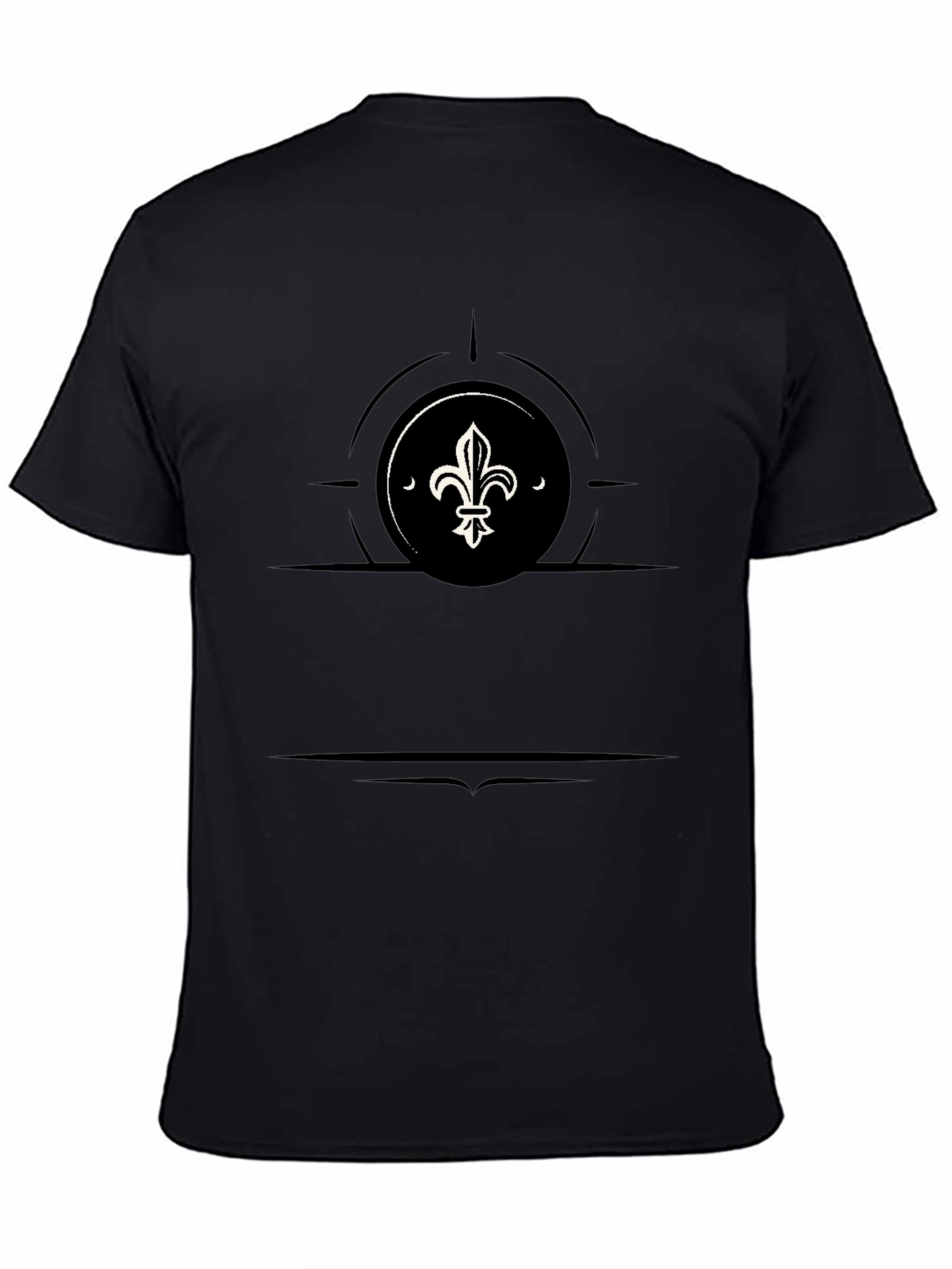 Fleur-de-lis Graphic Black T-Shirt
