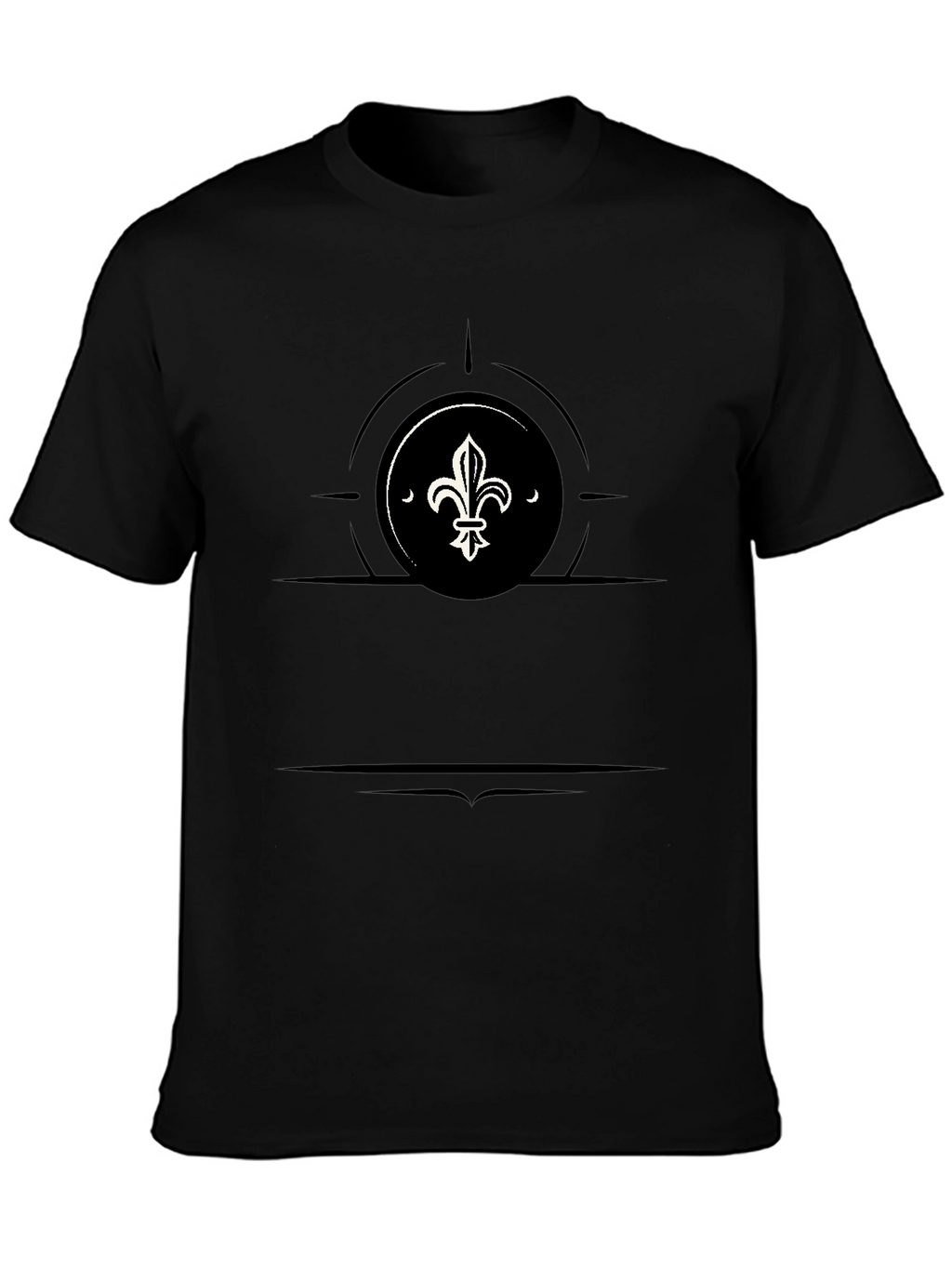 Fleur-de-lis Graphic Black T-Shirt