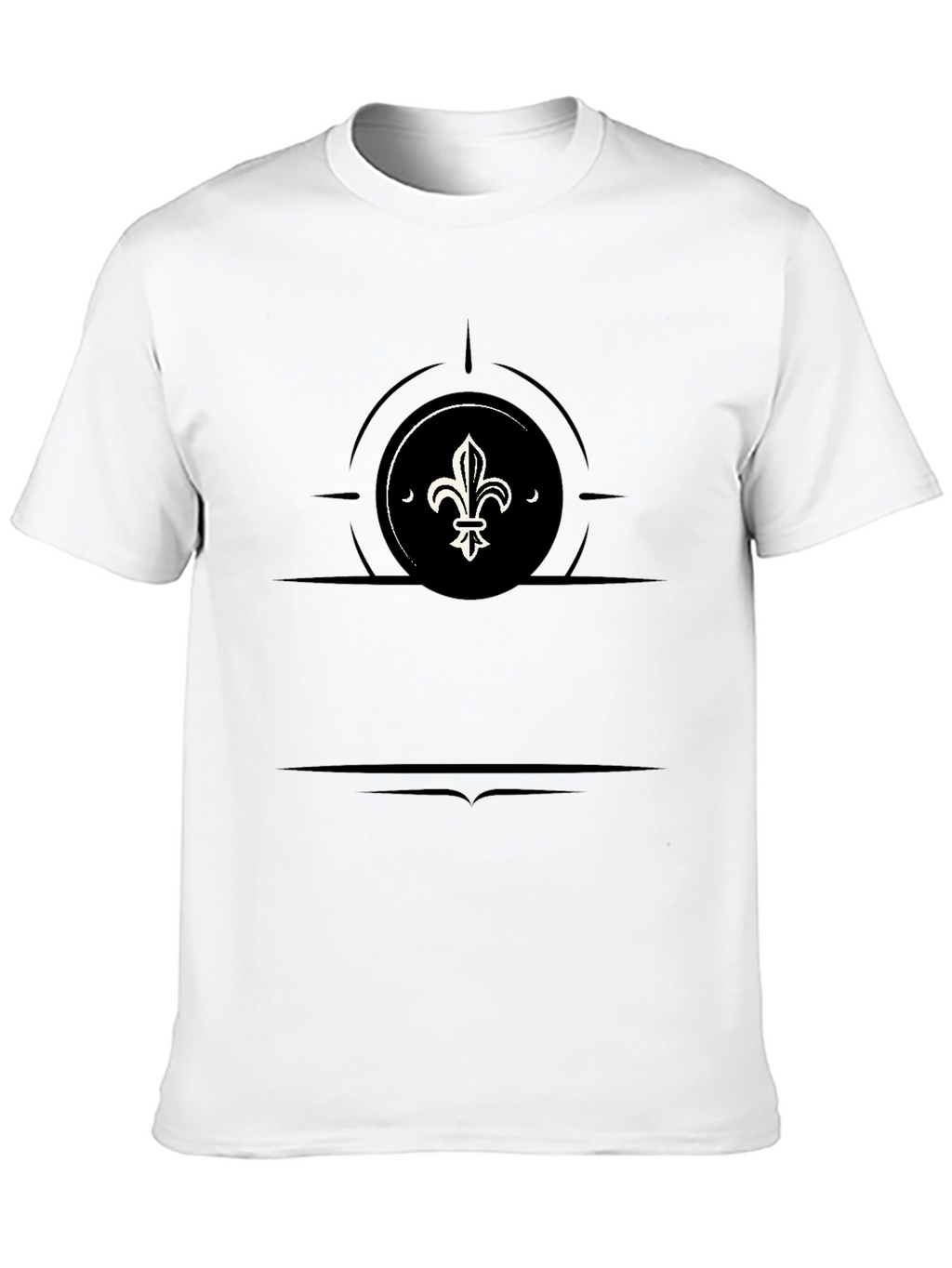 Fleur-de-lis Graphic Black T-Shirt