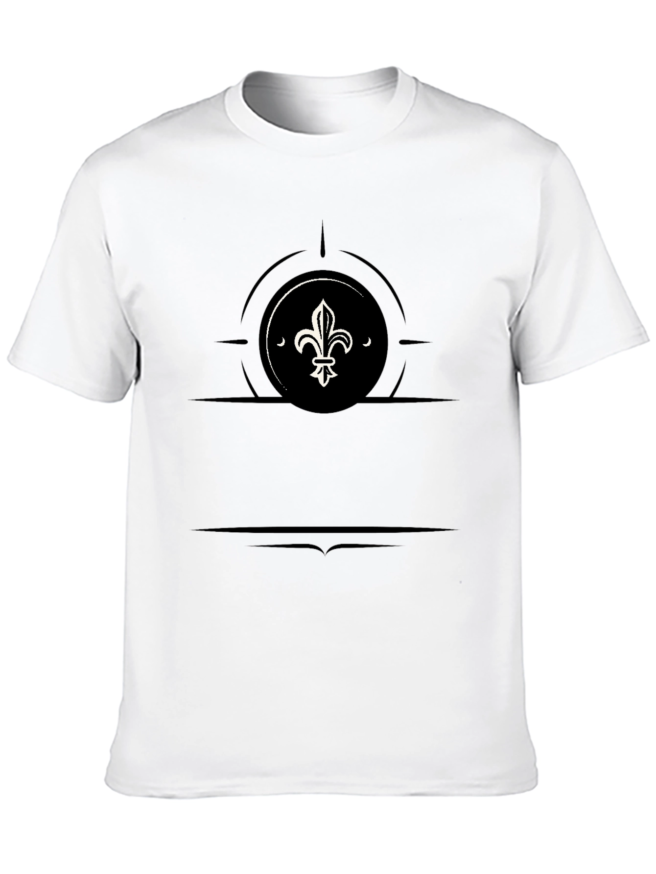 Fleur-de-lis Graphic Black T-Shirt