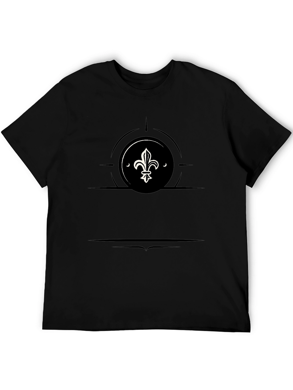 Fleur-de-lis Graphic Black T-Shirt