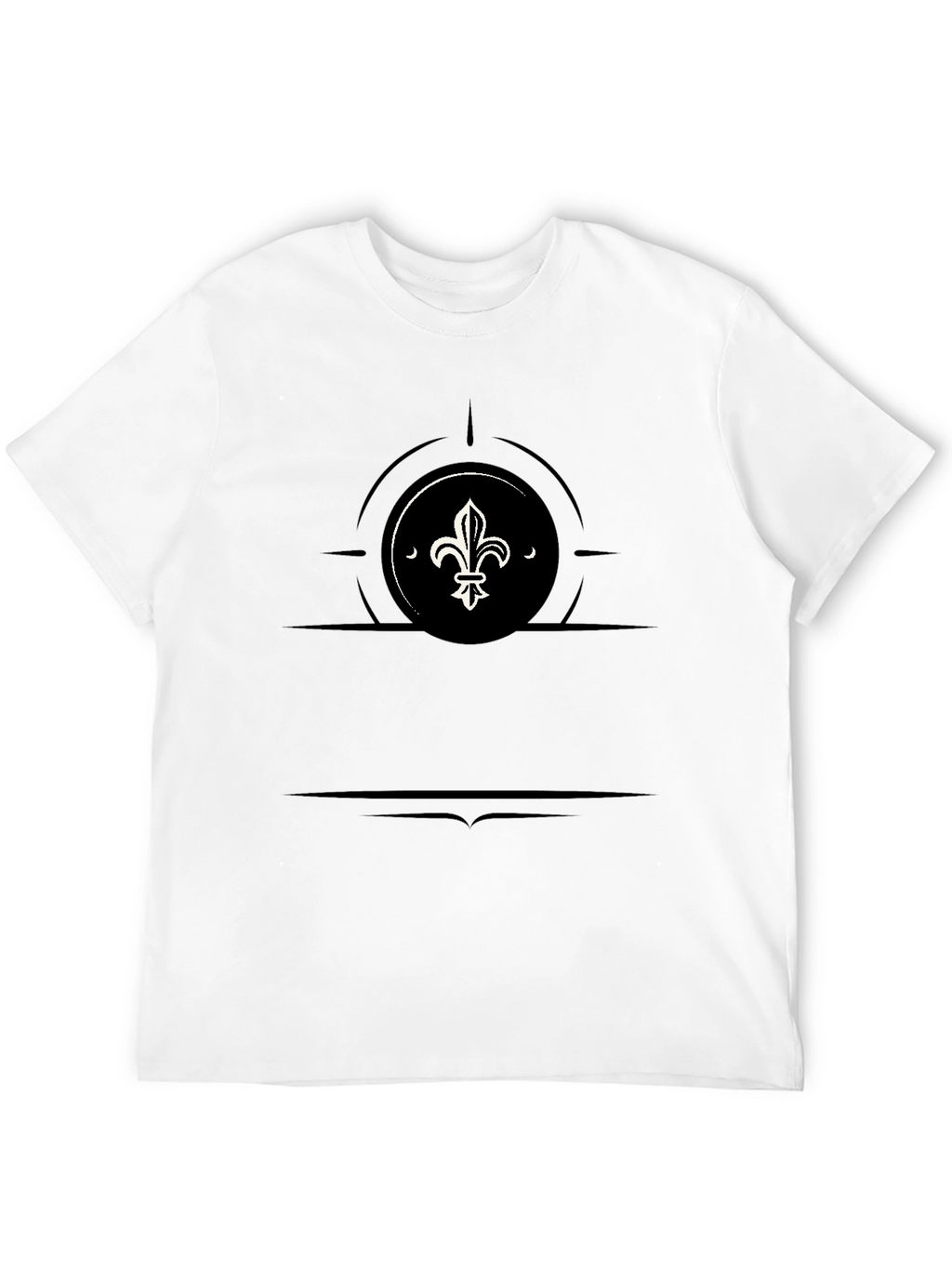 Fleur-de-lis Graphic Black T-Shirt