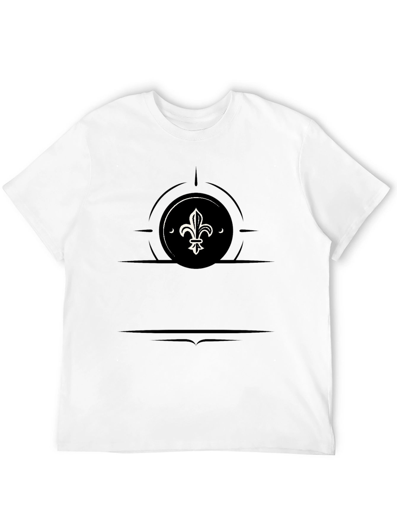 Fleur-de-lis Graphic Black T-Shirt