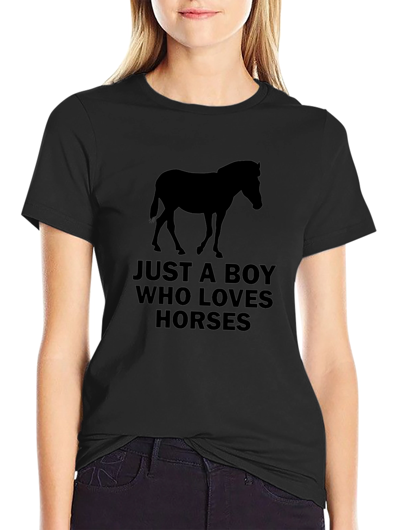 Just A Boy Who Loves Horses T-Shirt