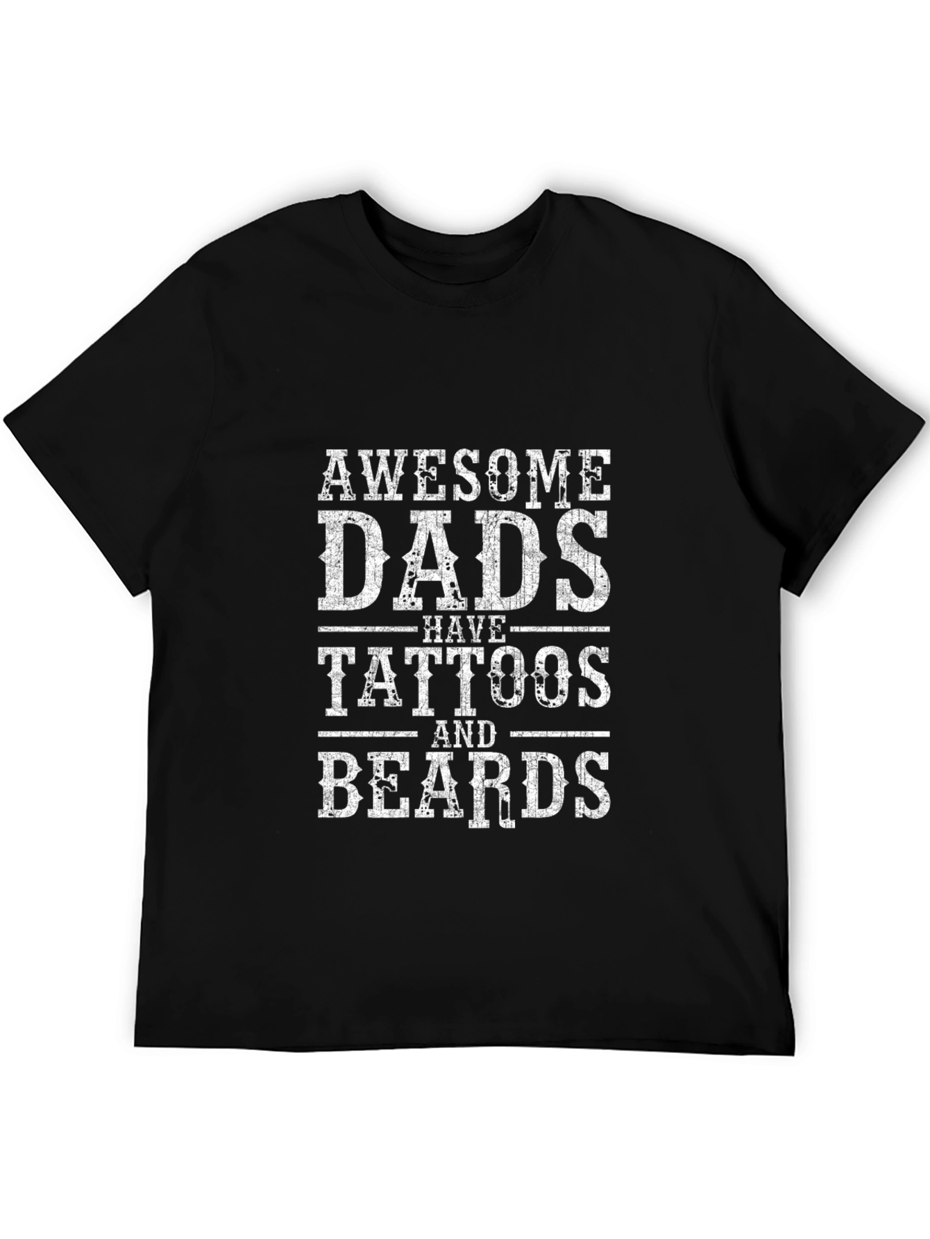 Awesome Dads Tattoos & Beards Graphic Tee