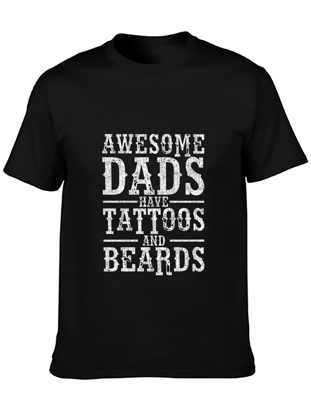 Awesome Dads Tattoos & Beards Graphic Tee