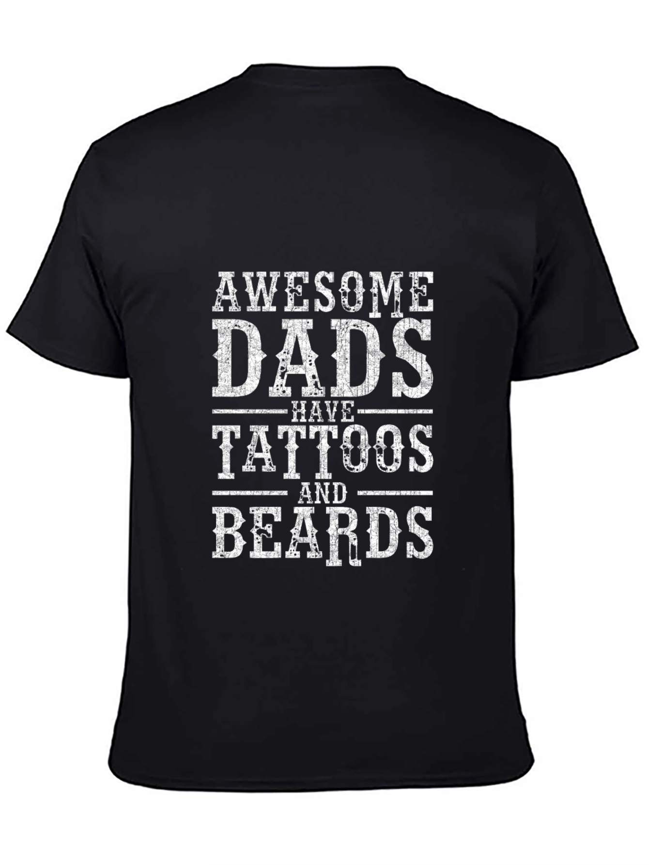 Awesome Dads Tattoos & Beards Graphic Tee