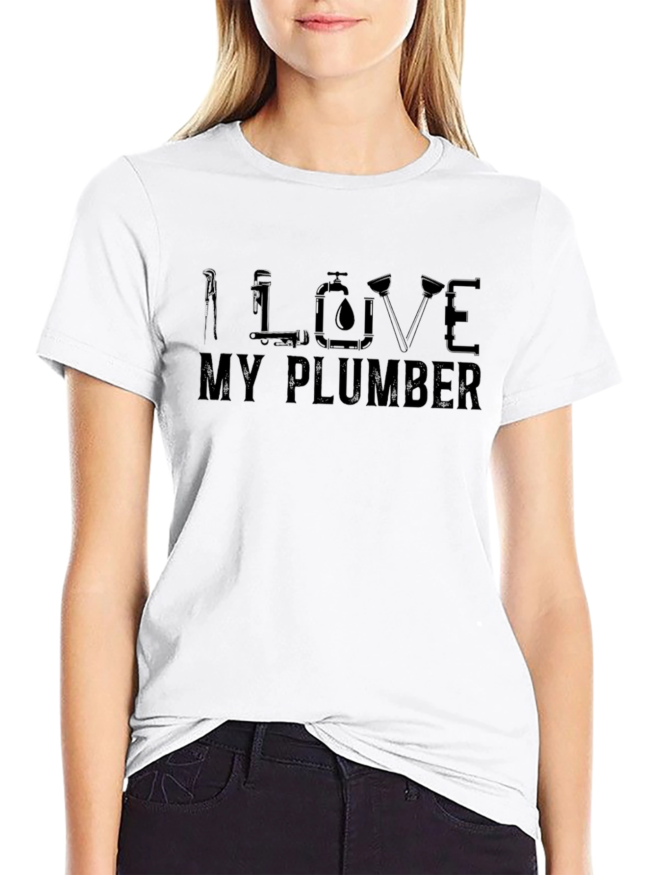 I Love My Plumber Graphic Tee