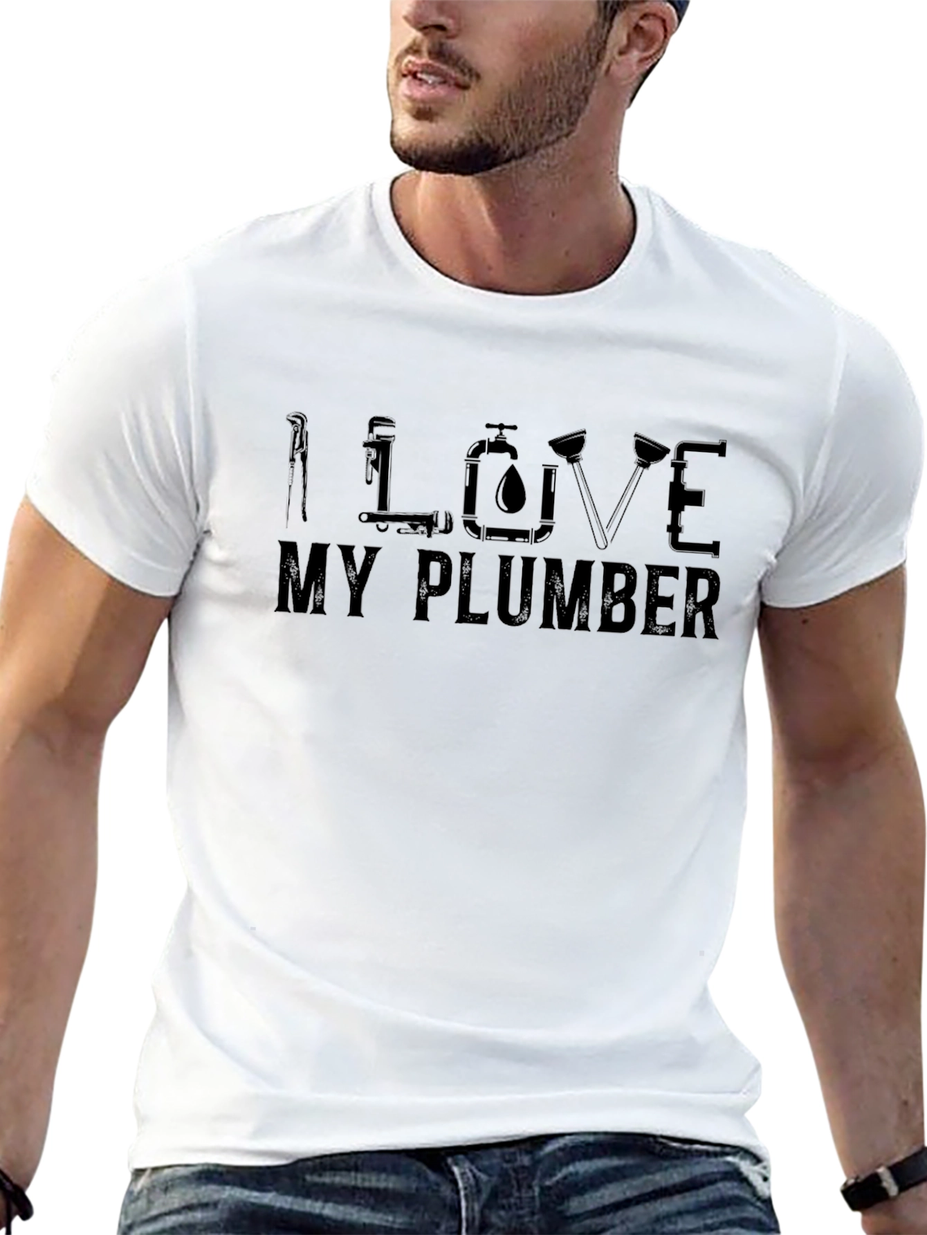 I Love My Plumber Graphic Tee