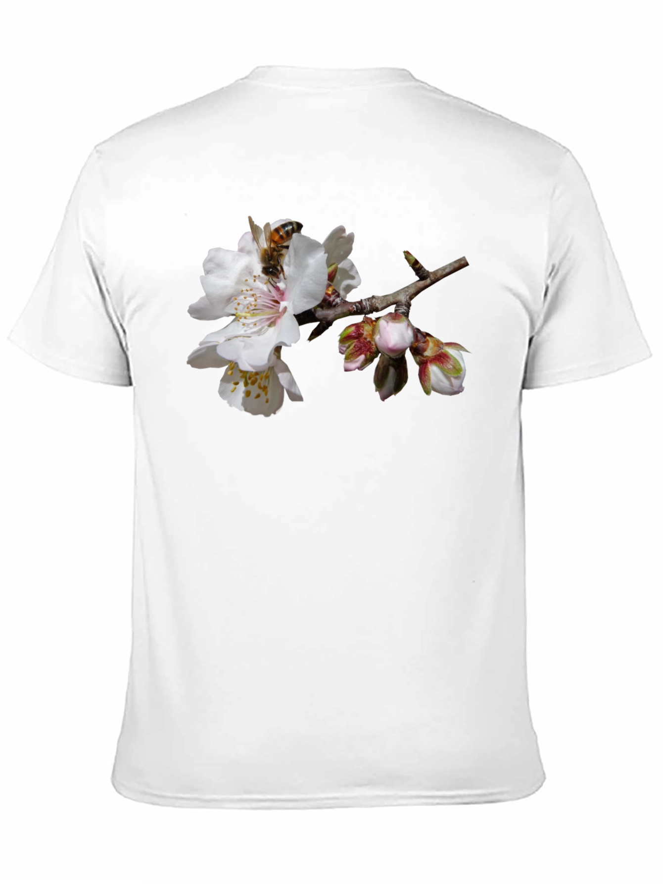 Bee on Blossom Graphic Tee - Nature Inspired Style