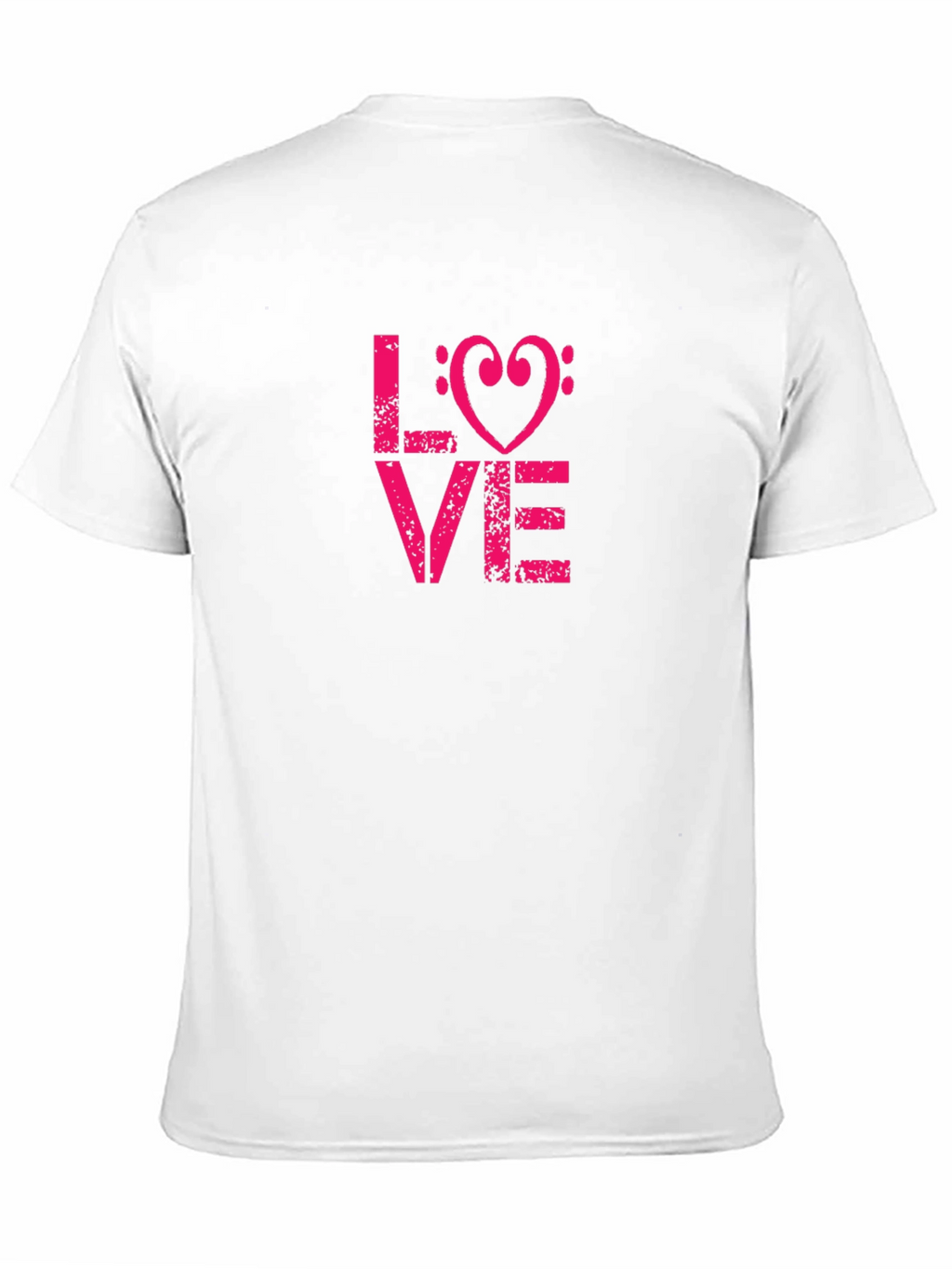 Love Heart Treble Clef Graphic T-Shirt