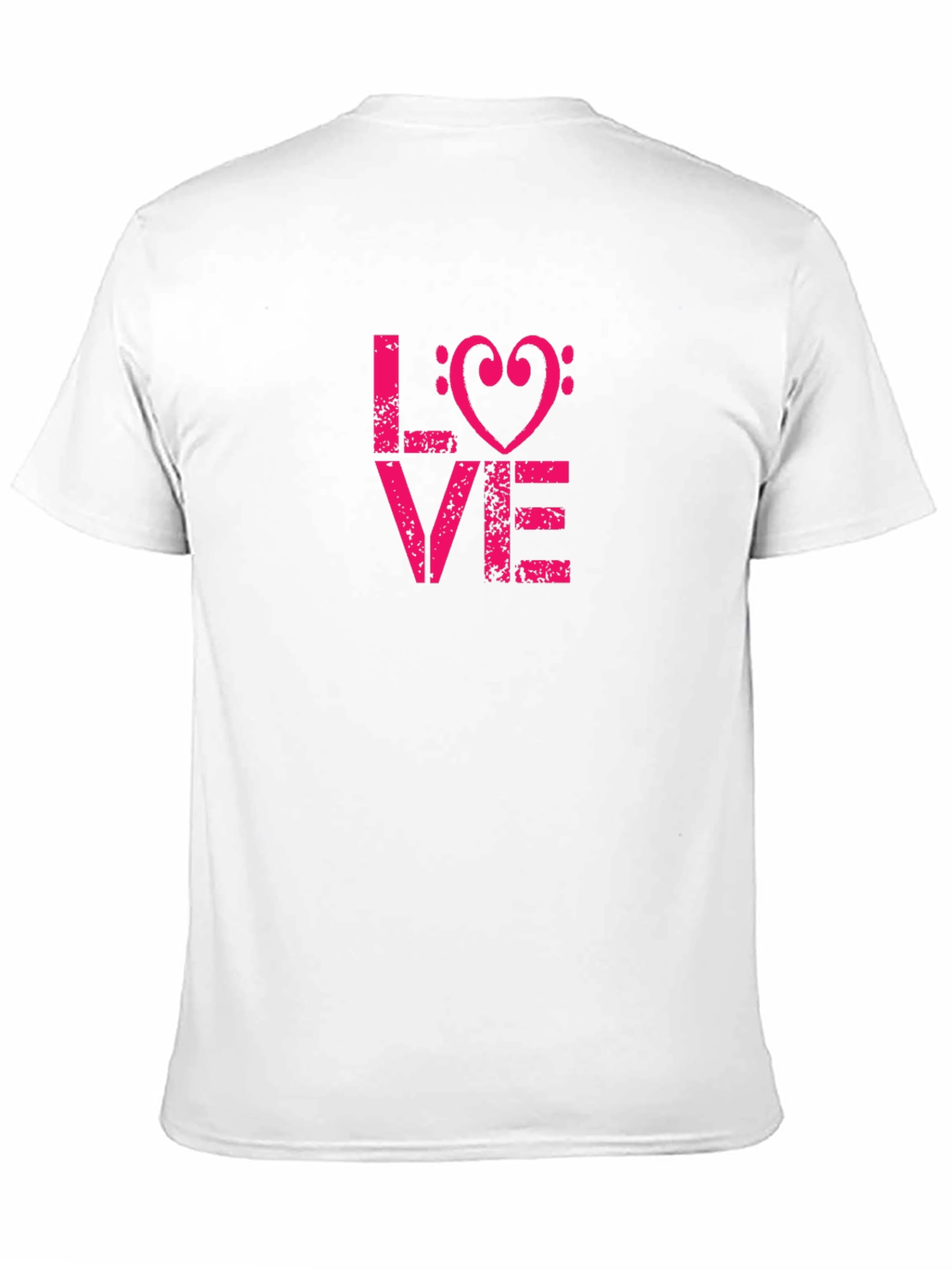 Love Heart Treble Clef Graphic T-Shirt