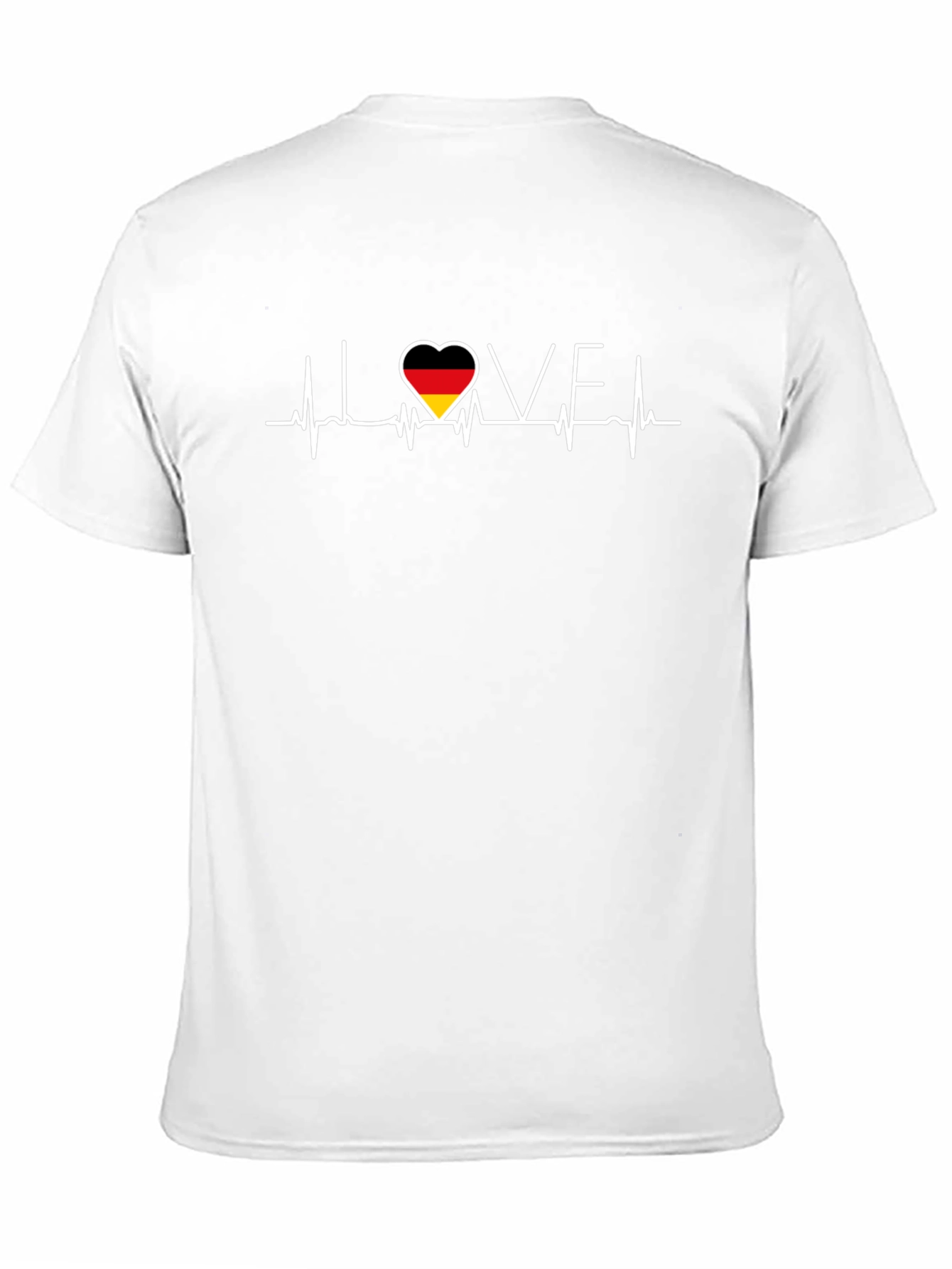 Germany Heartbeat Flag T-Shirt - Love Germany Tee