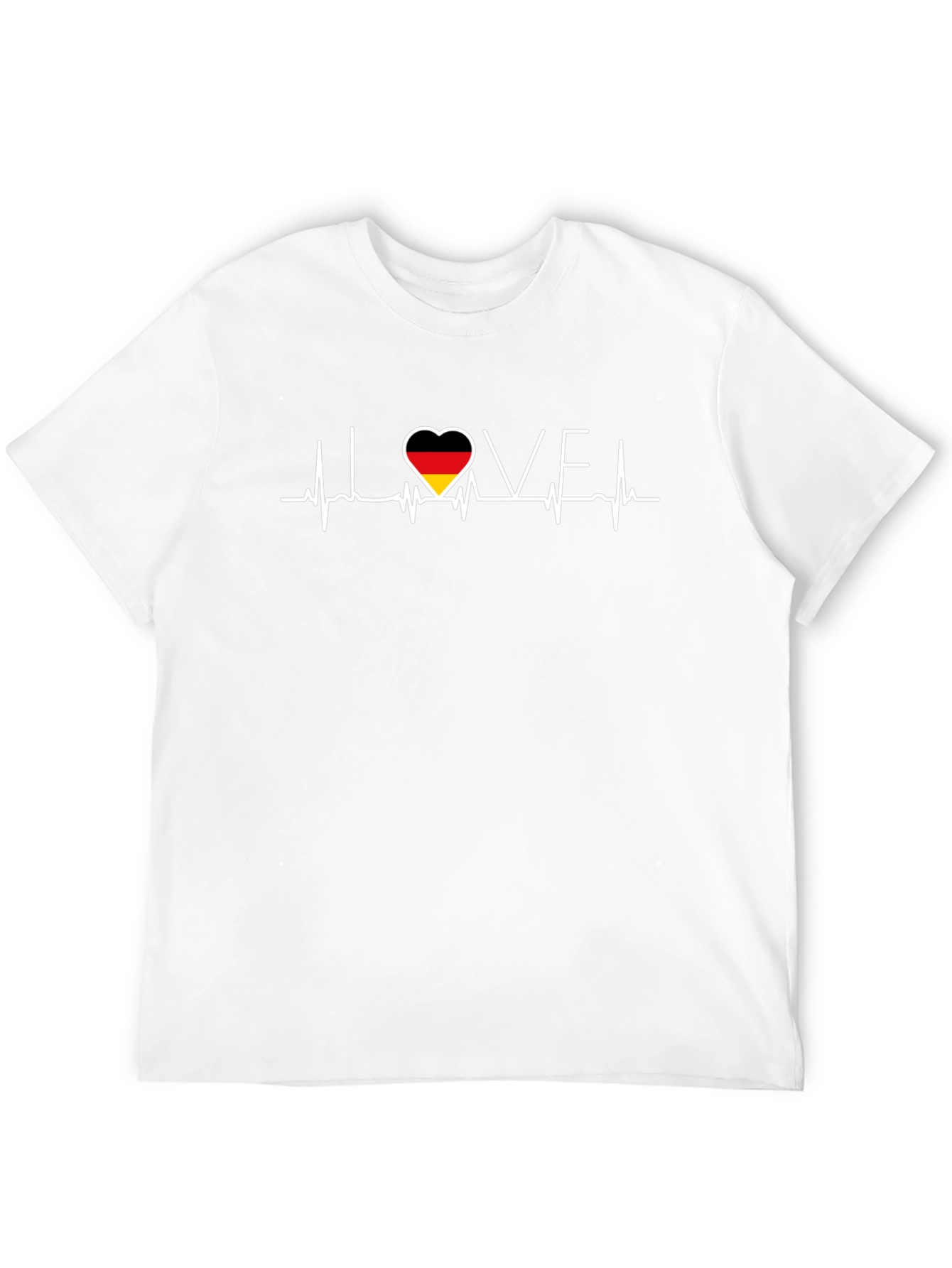 Germany Heartbeat Flag T-Shirt - Love Germany Tee