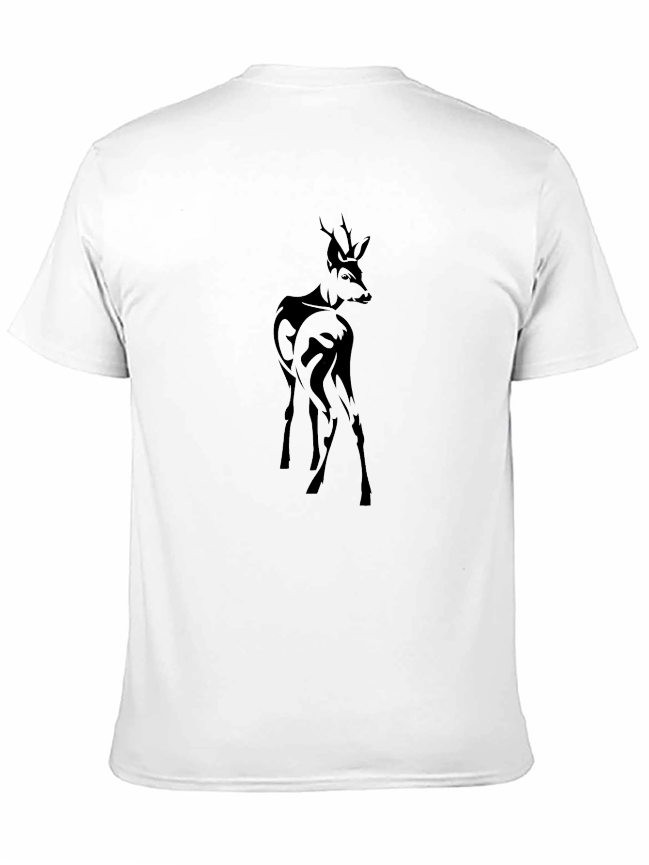 Deer Silhouette Black T-Shirt