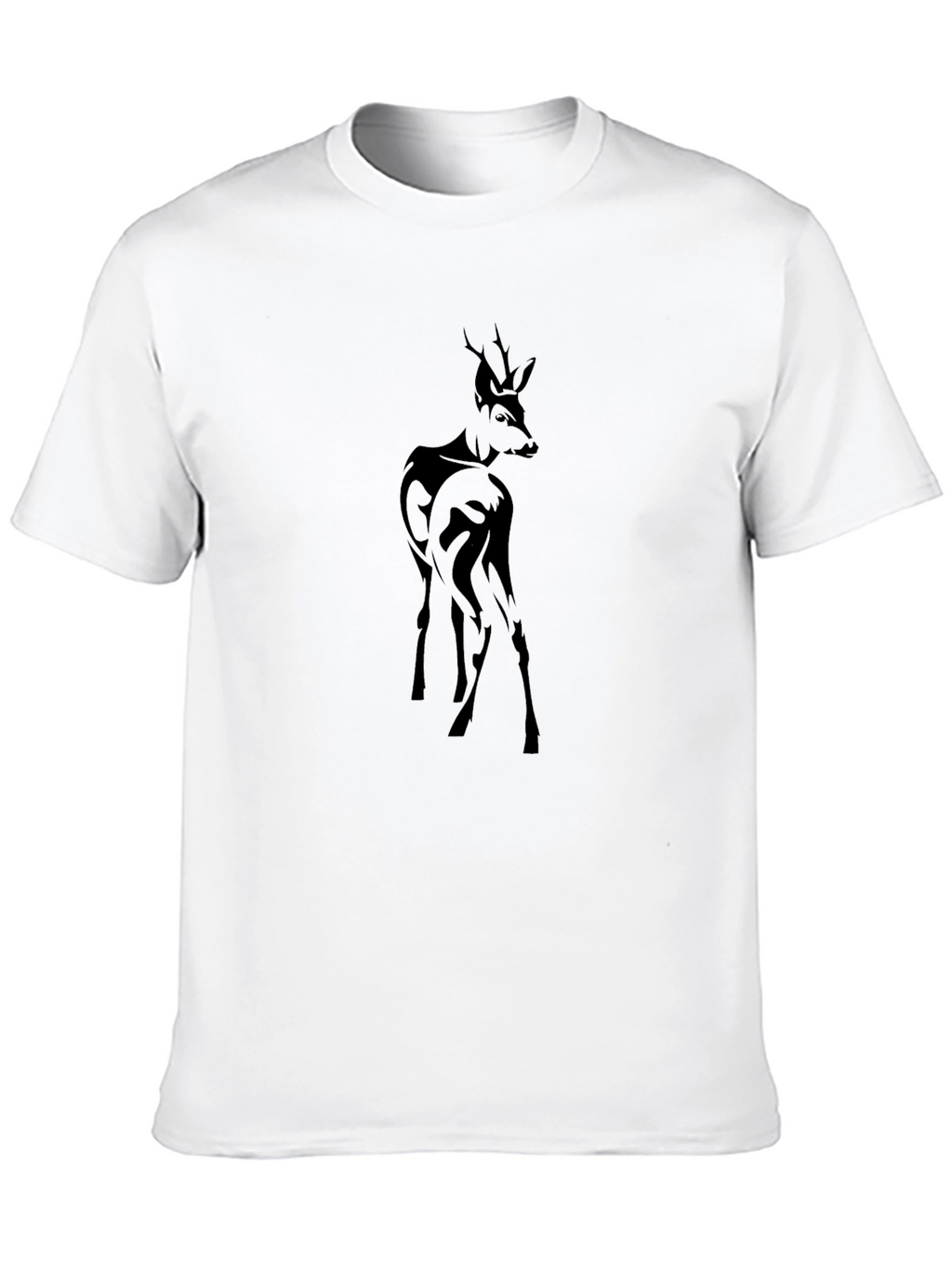 Deer Silhouette Black T-Shirt