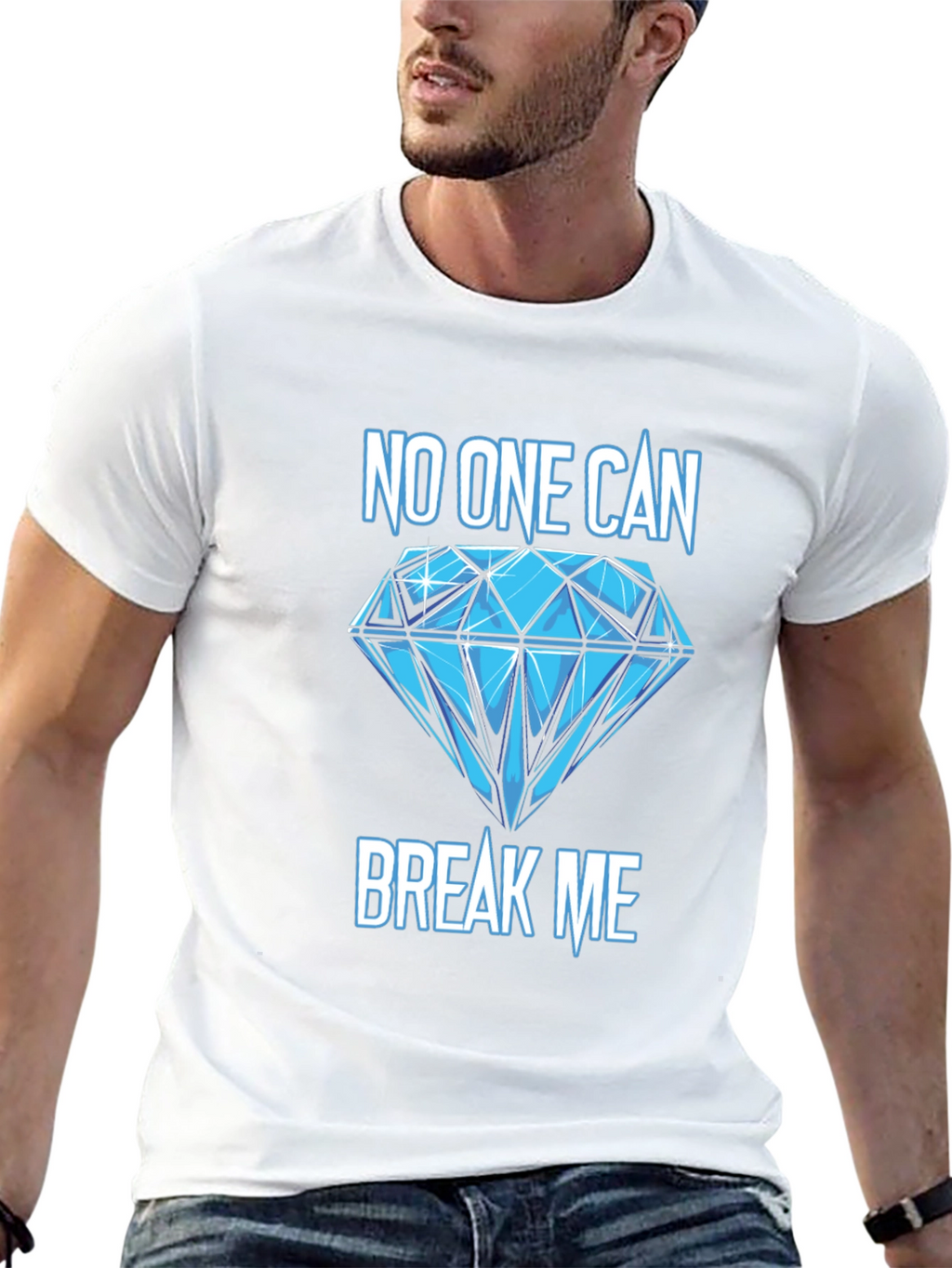 Unbreakable Diamond Graphic Tee - Black