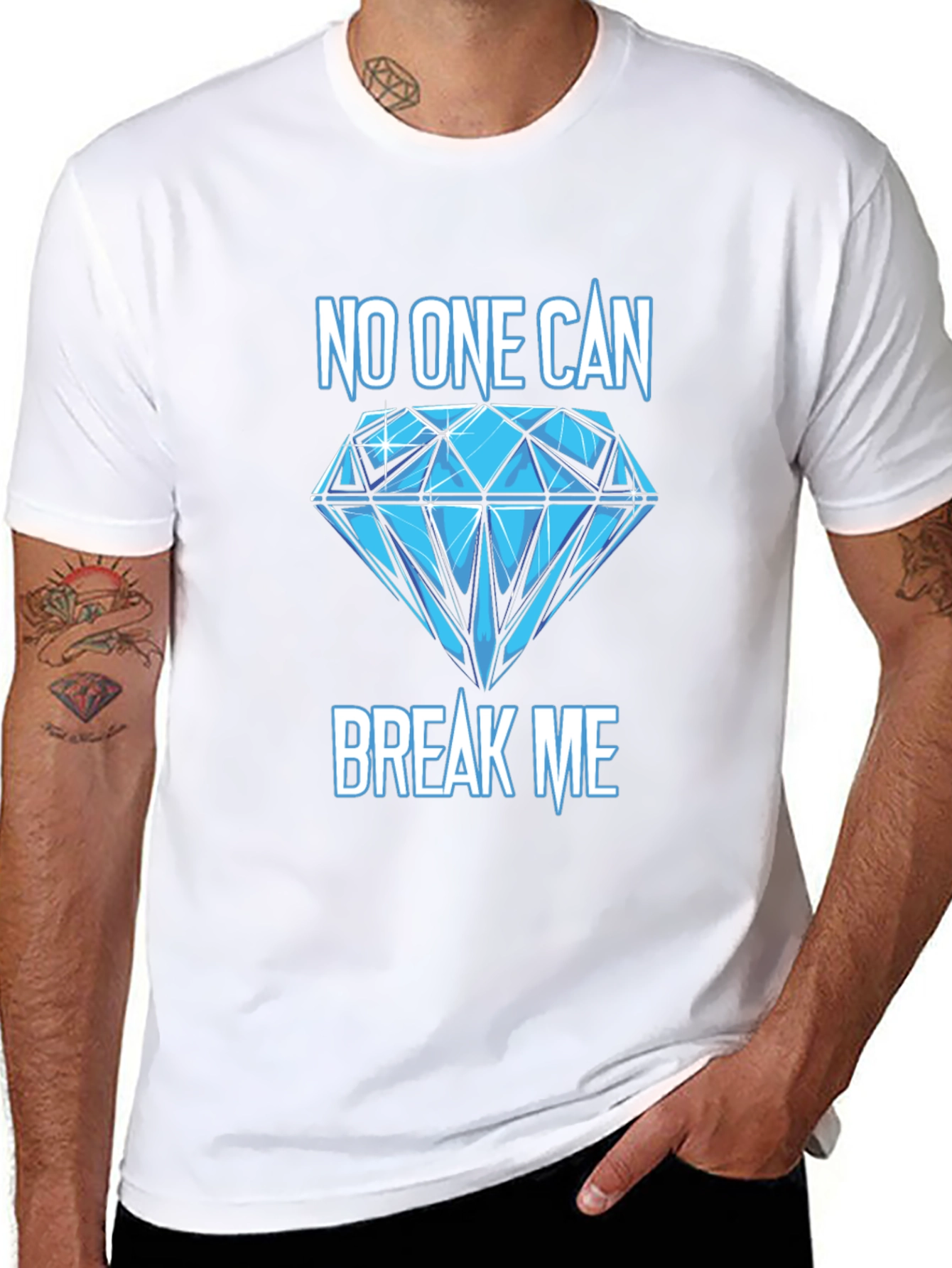 Unbreakable Diamond Graphic Tee - Black