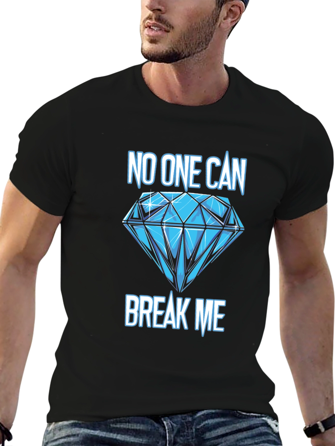 Unbreakable Diamond Graphic Tee - Black