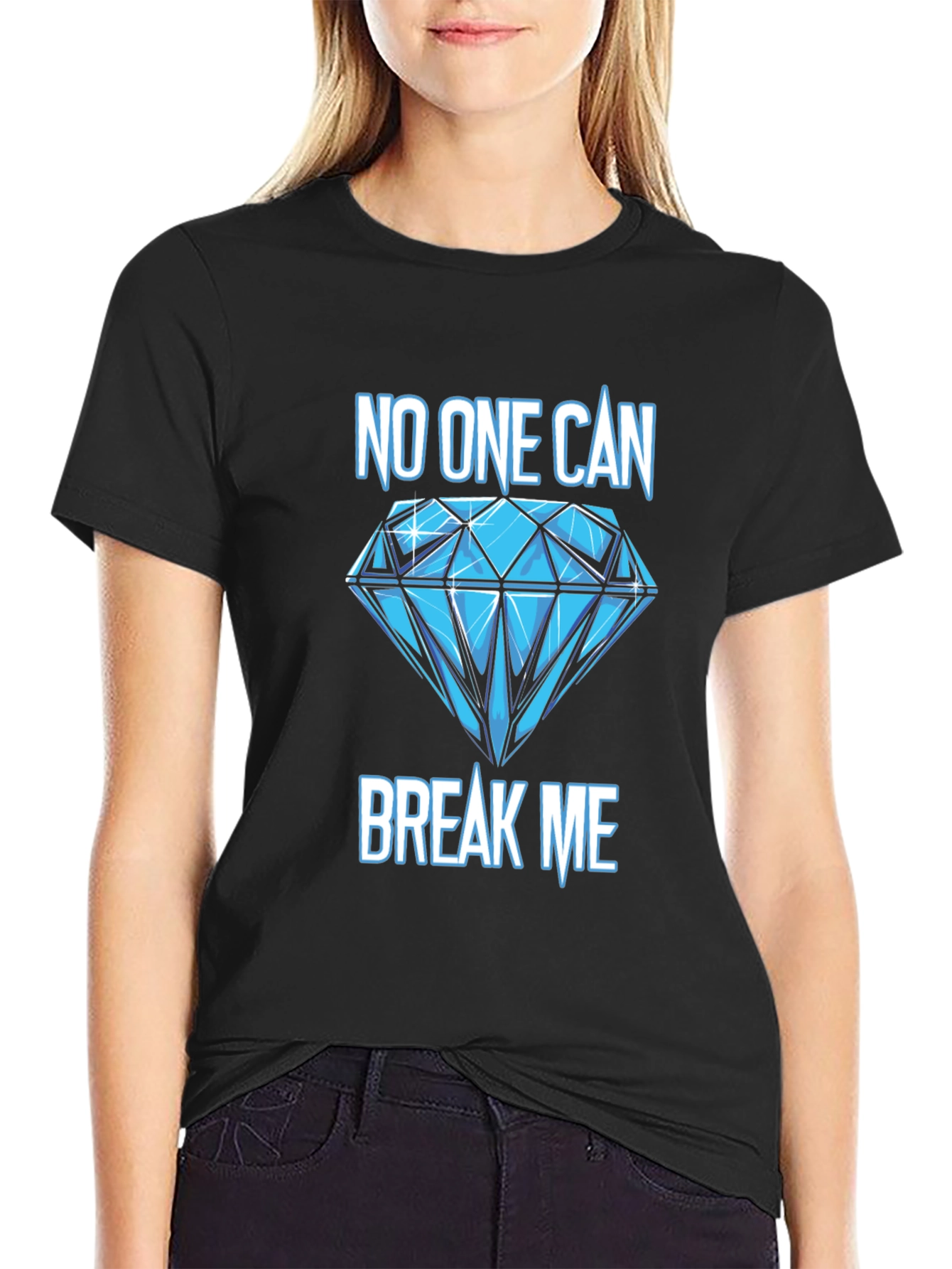 Unbreakable Diamond Graphic Tee - Black