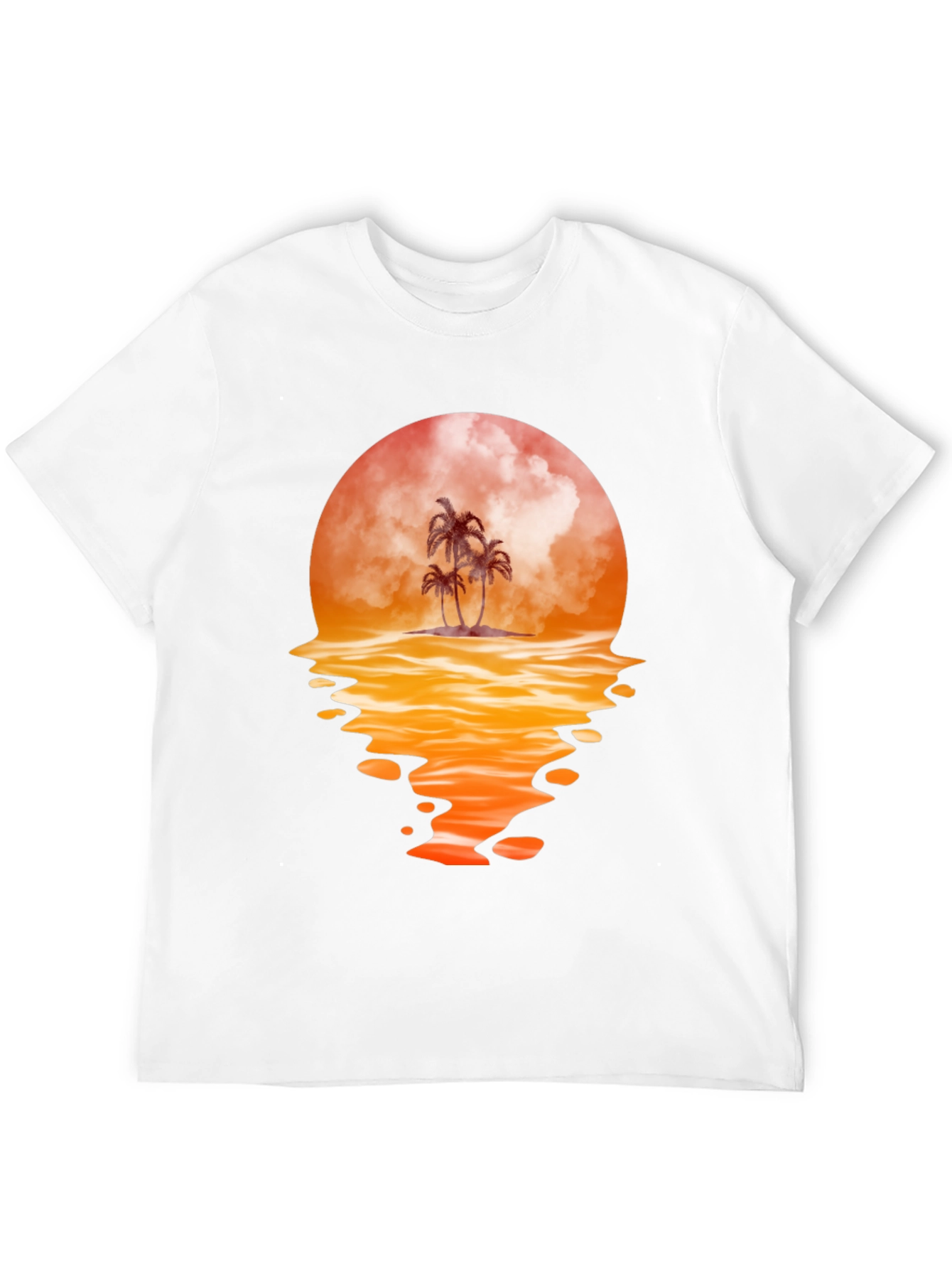 Sunset Palm Tree Graphic Tee