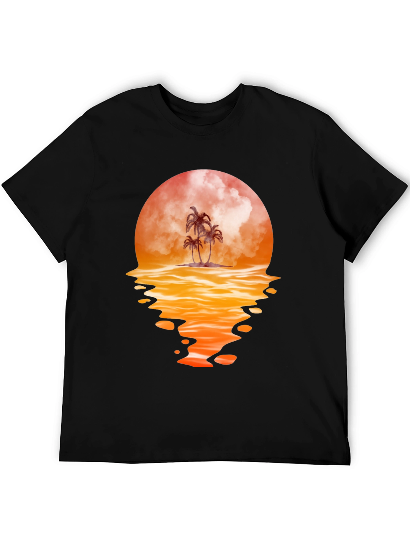 Sunset Palm Tree Graphic Tee