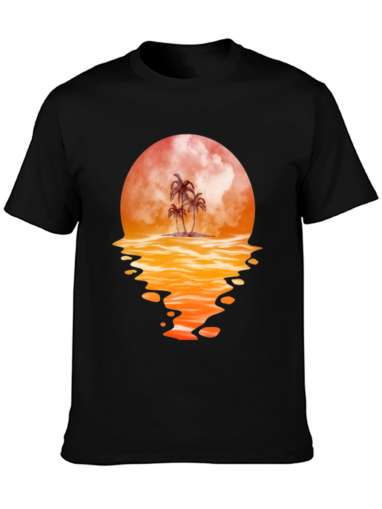 Sunset Palm Tree Graphic Tee