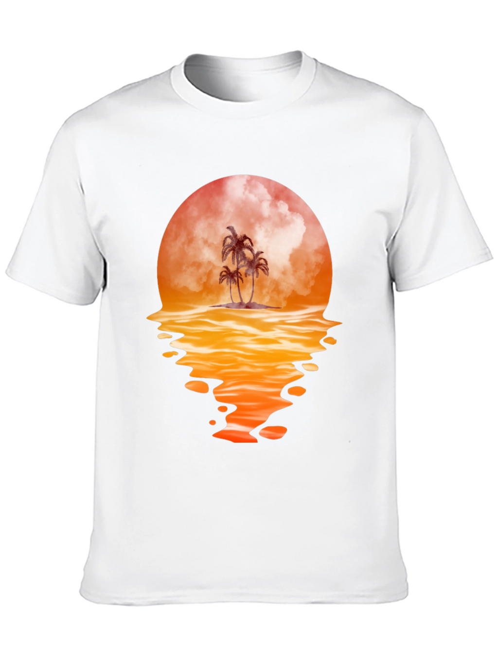 Sunset Palm Tree Graphic Tee