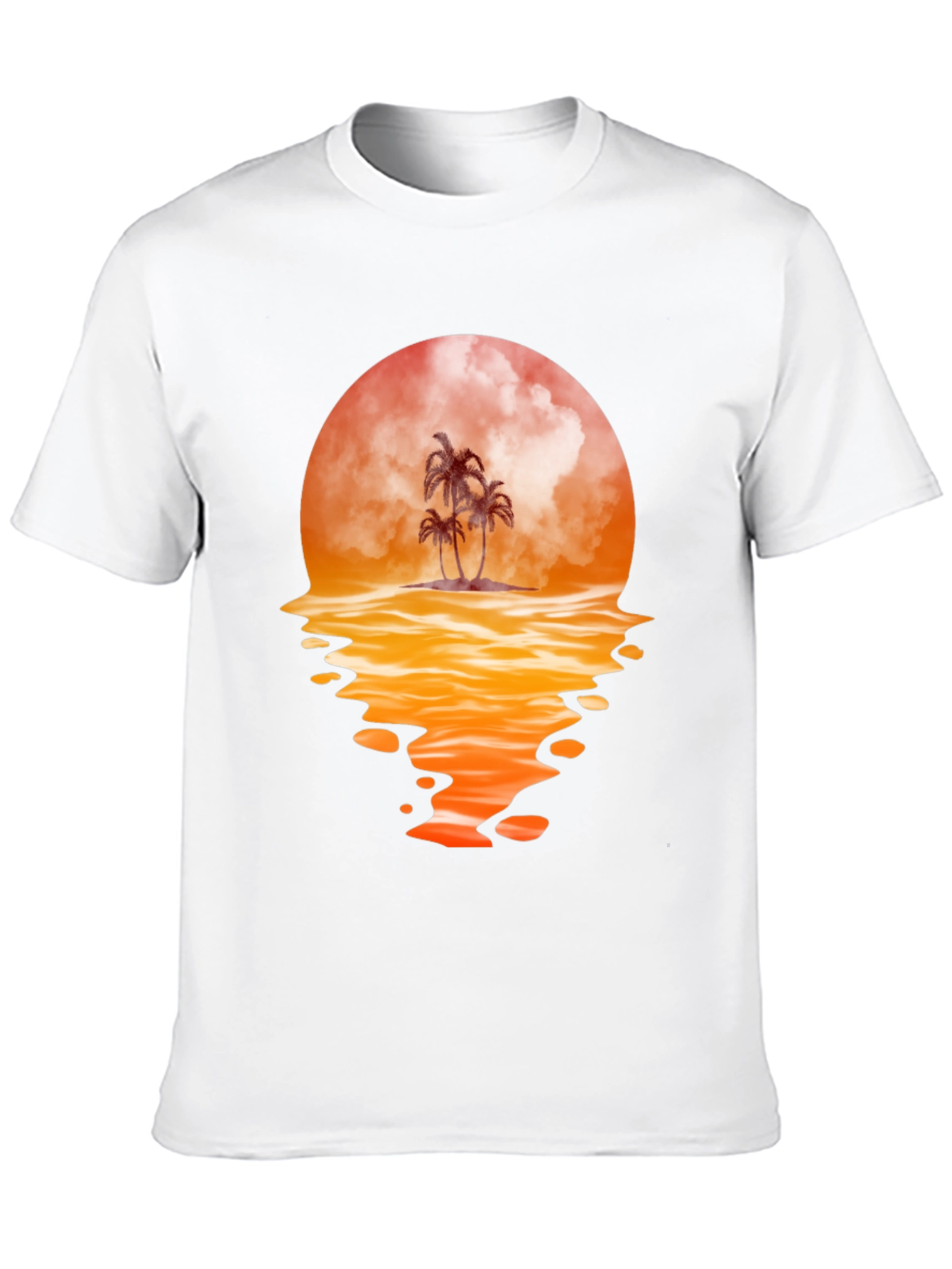 Sunset Palm Tree Graphic Tee
