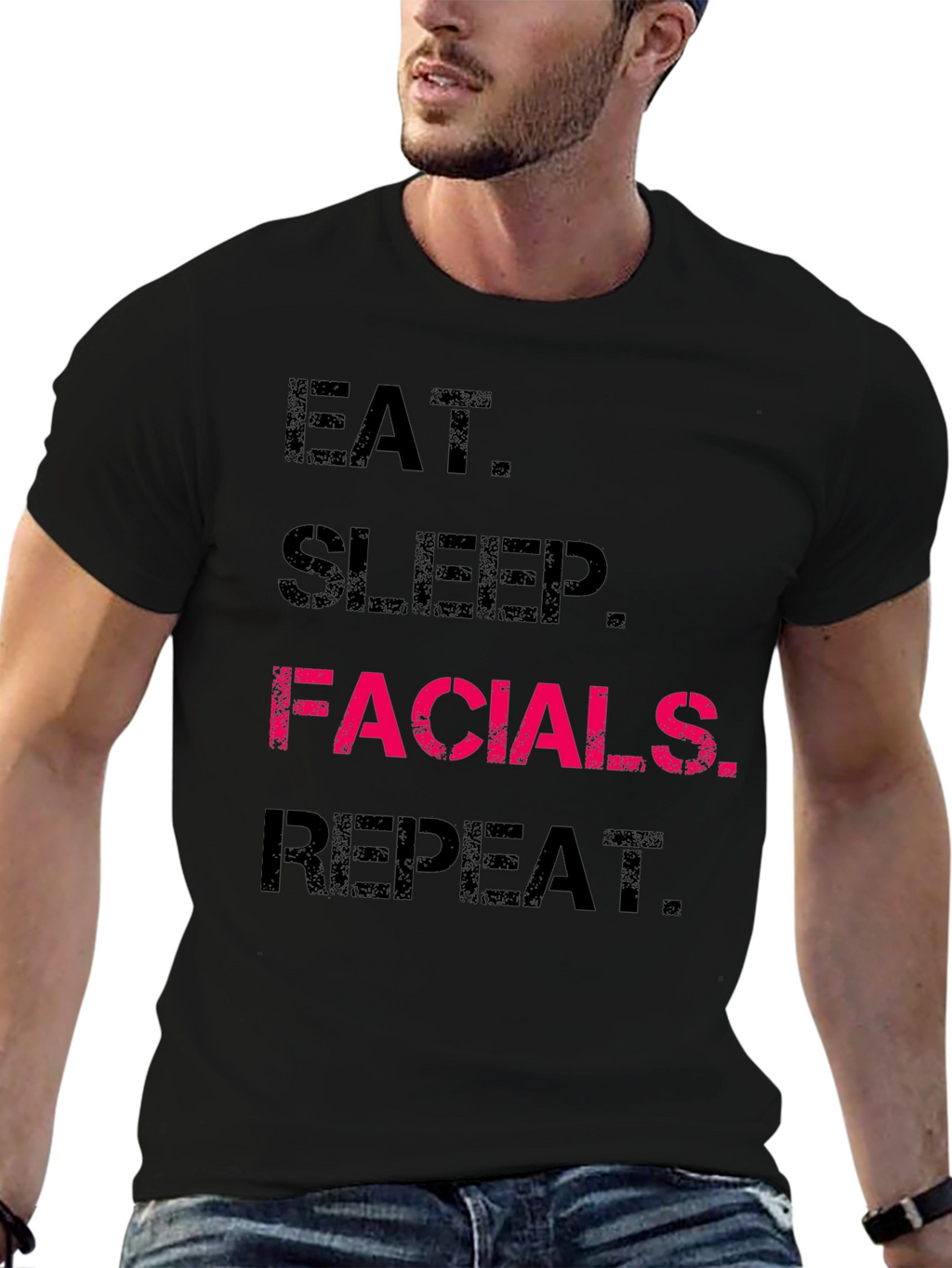 Eat Sleep Facials Repeat T-Shirt