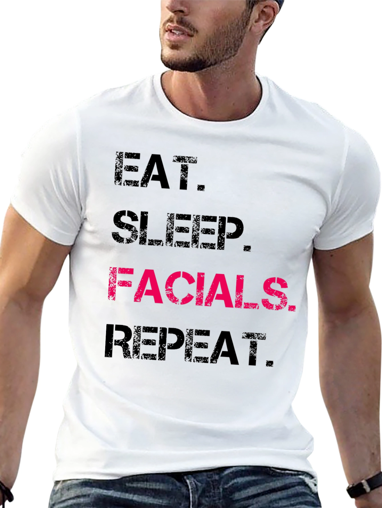 Eat Sleep Facials Repeat T-Shirt