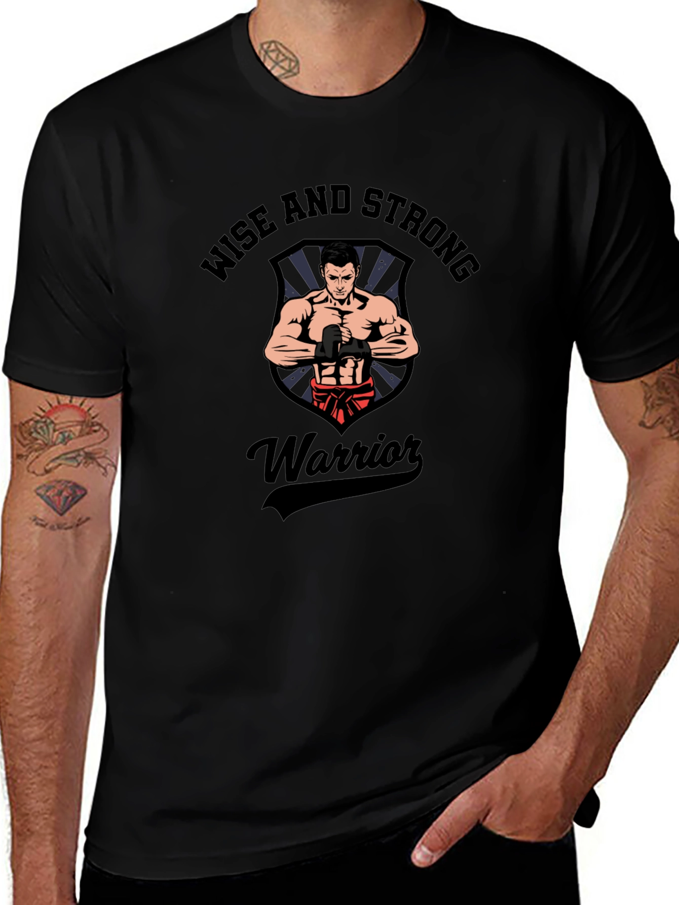 Wise and Strong Warrior Graphic T-Shirt