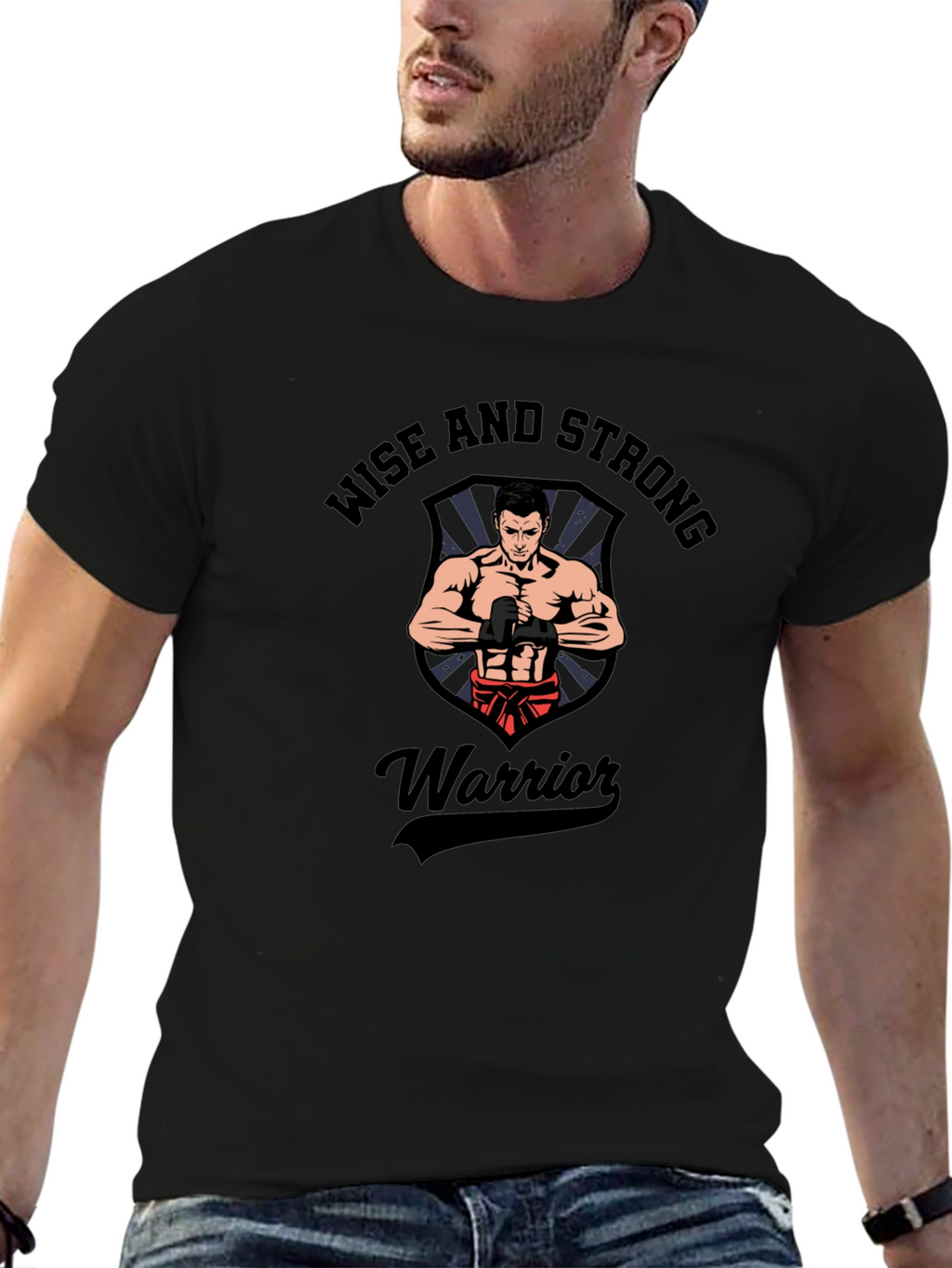 Wise and Strong Warrior Graphic T-Shirt