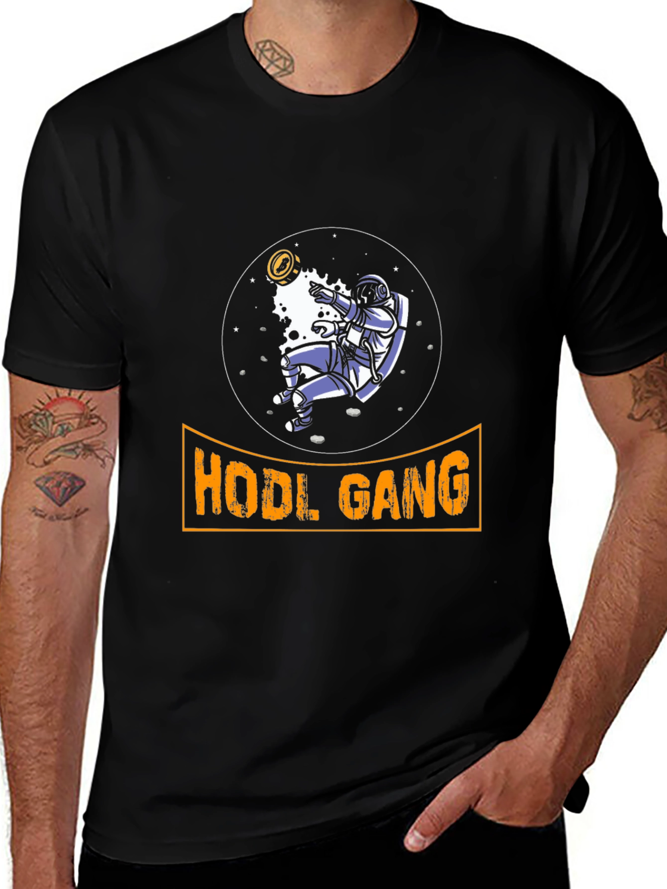 HODL Gang Crypto Astronaut T-Shirt