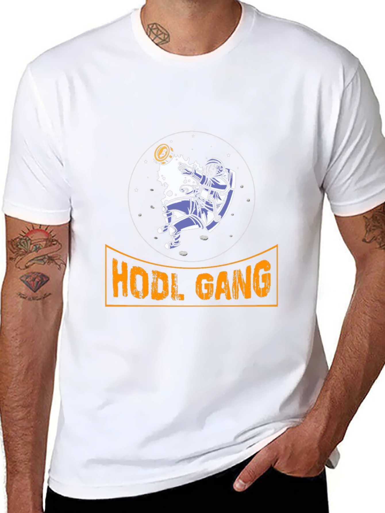 HODL Gang Crypto Astronaut T-Shirt