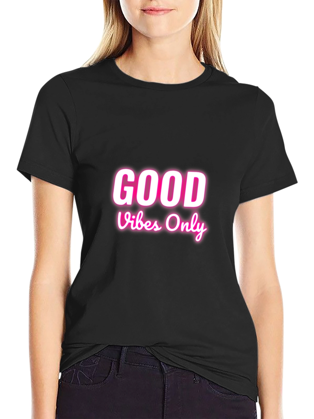 Good Vibes Only Graphic Tee - Black