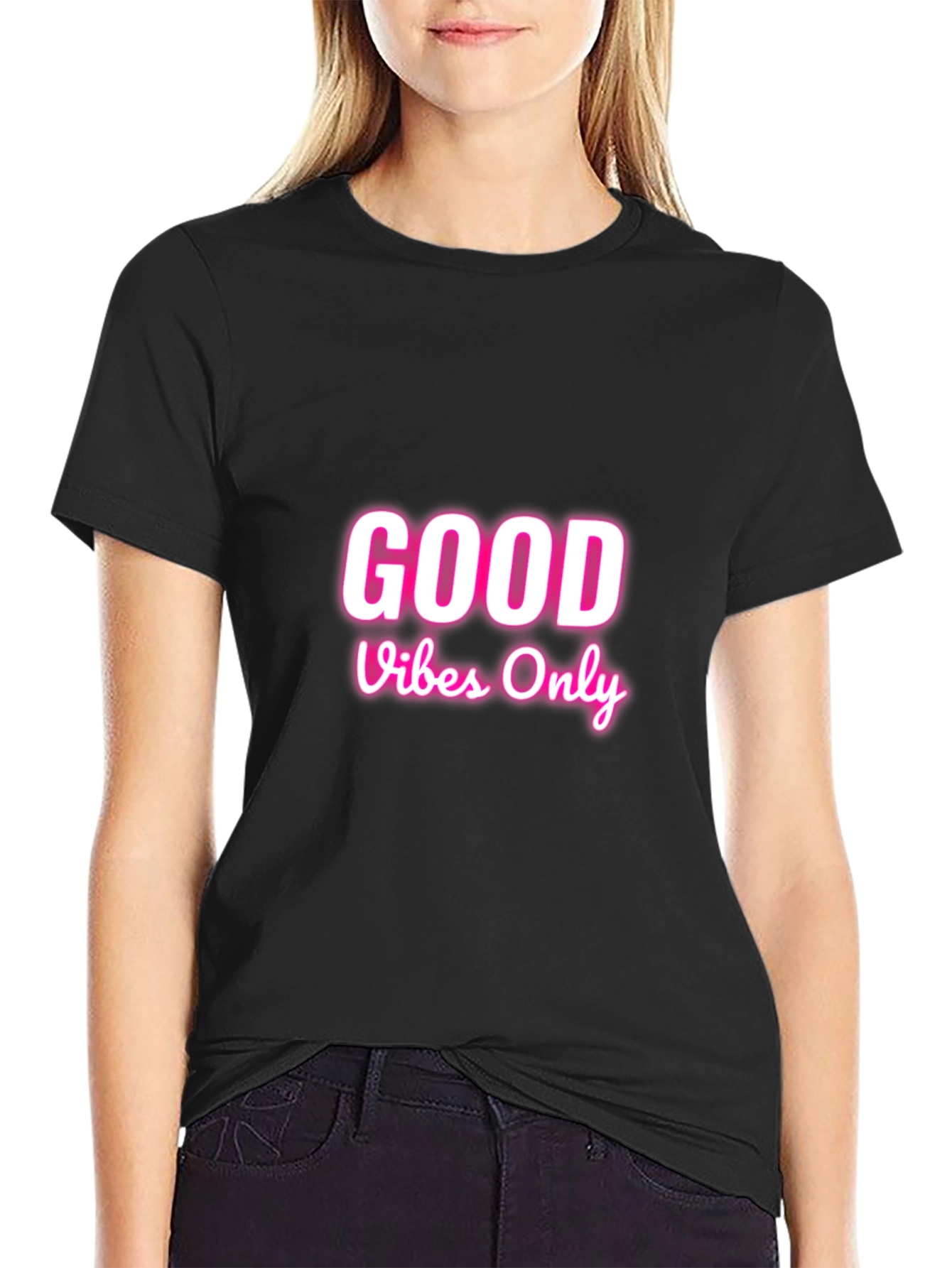 Good Vibes Only Graphic Tee - Black