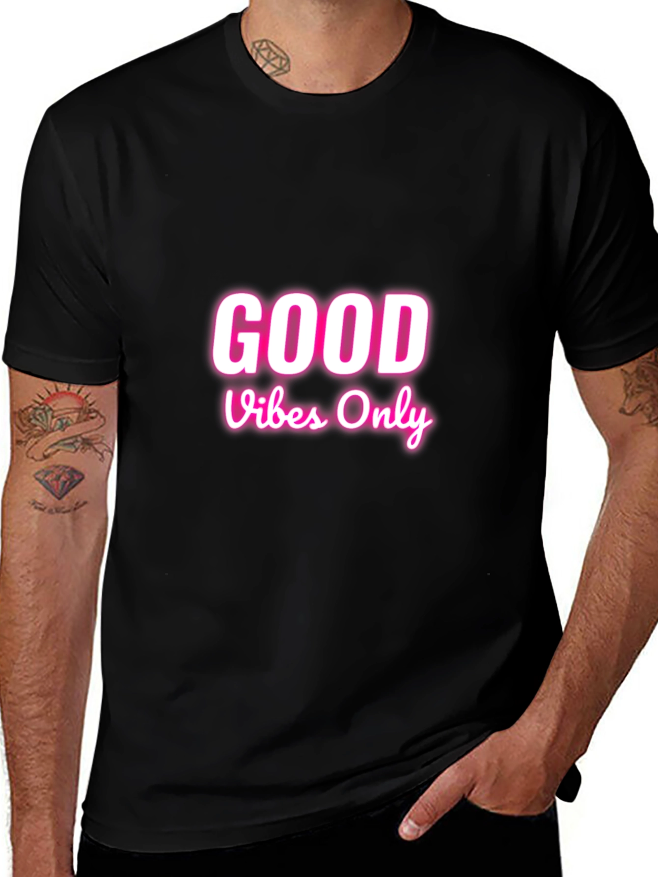 Good Vibes Only Graphic Tee - Black