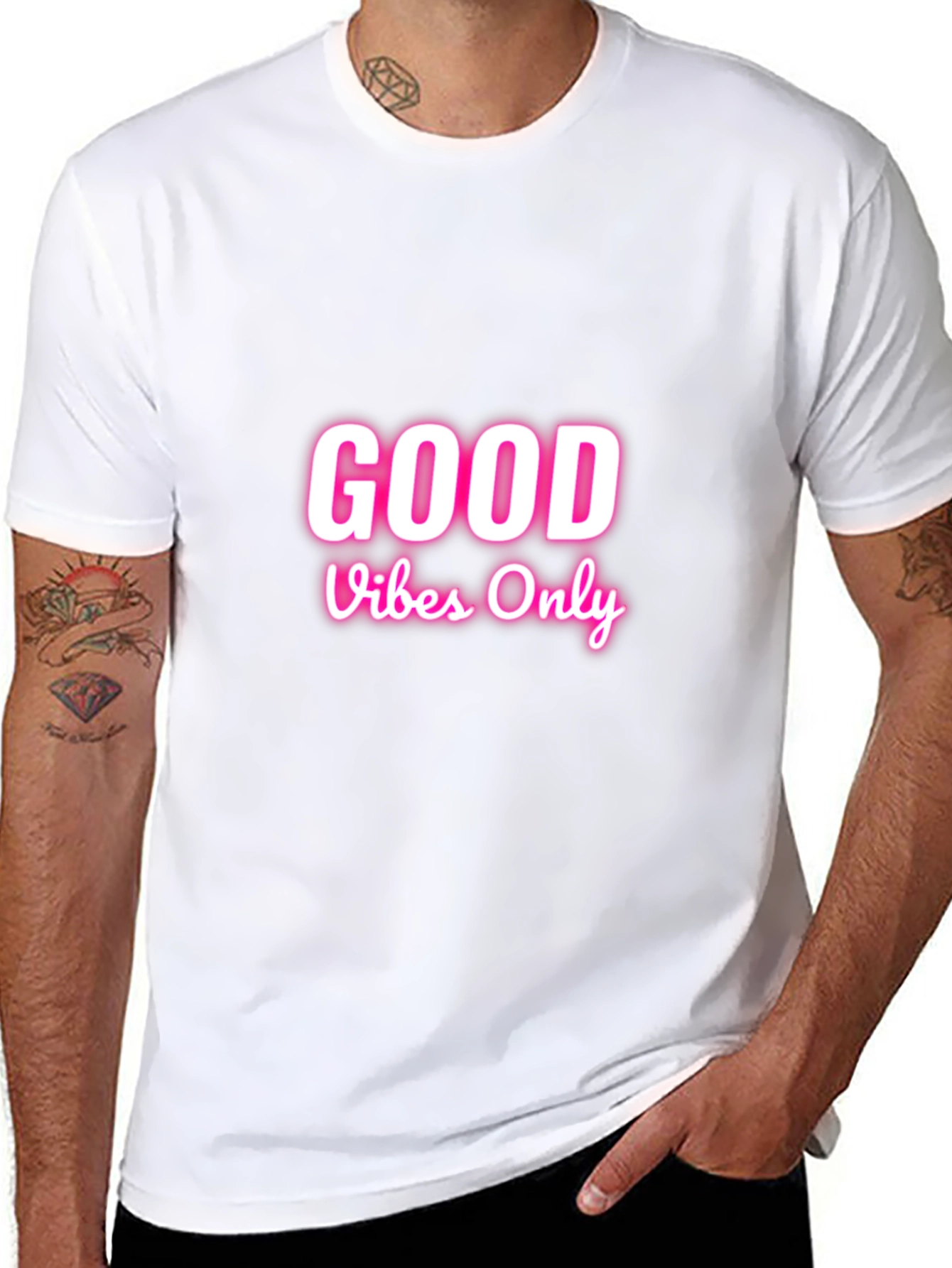 Good Vibes Only Graphic Tee - Black