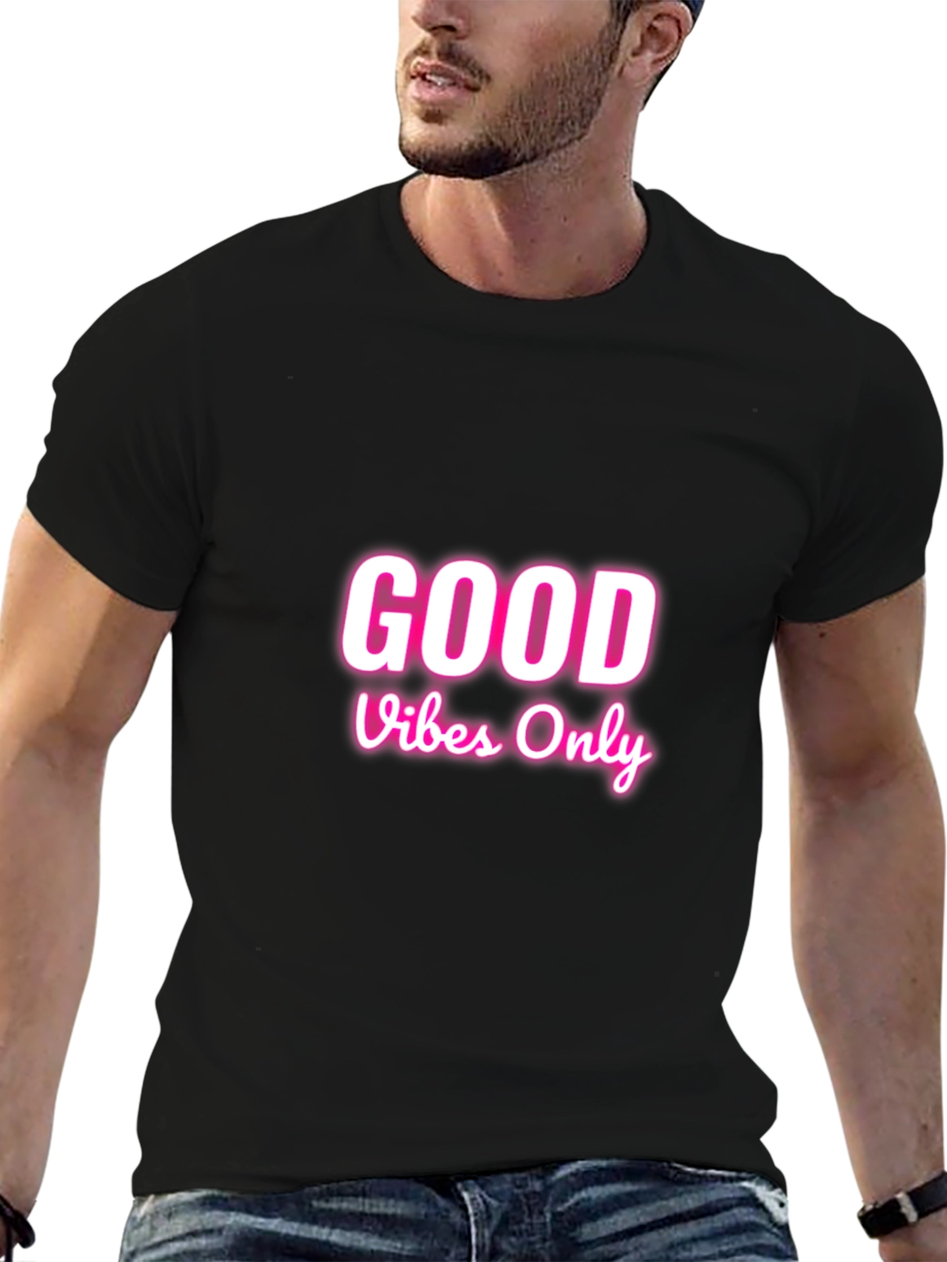 Good Vibes Only Graphic Tee - Black
