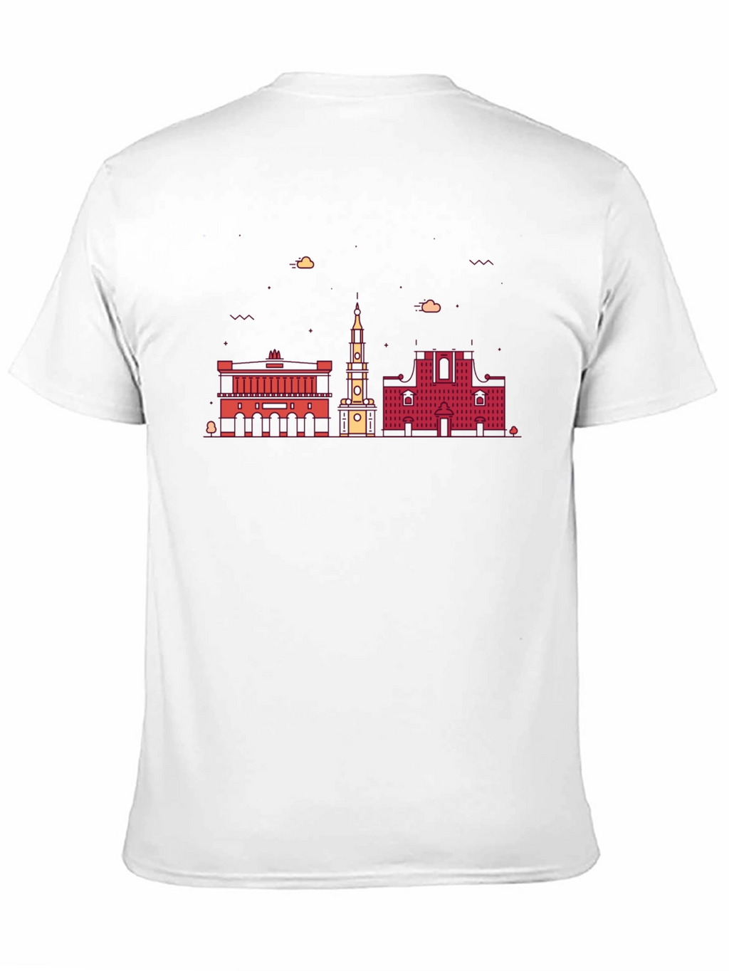 Architectural Cityscape Graphic Tee - Black