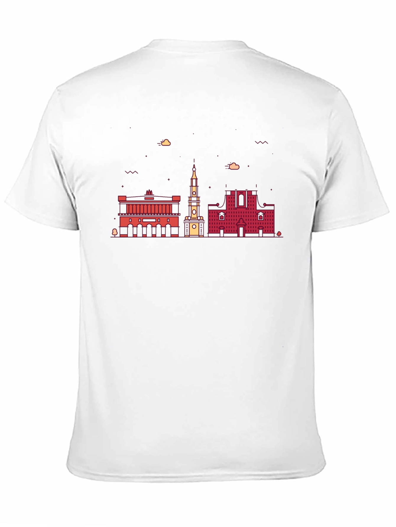 Architectural Cityscape Graphic Tee - Black