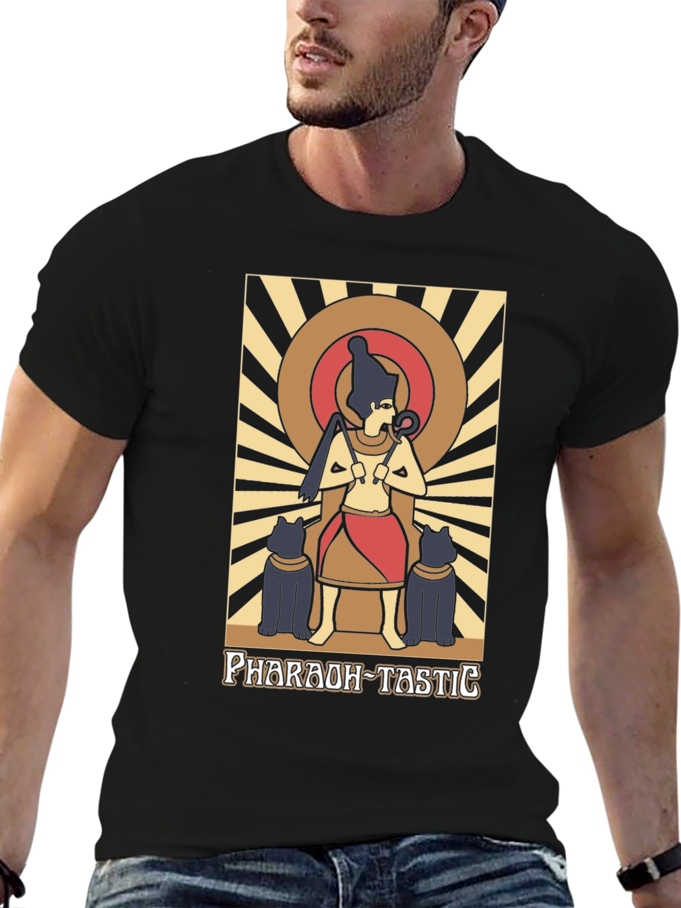 Pharaoh-Tastic Graphic Tee - Egyptian Art T-Shirt