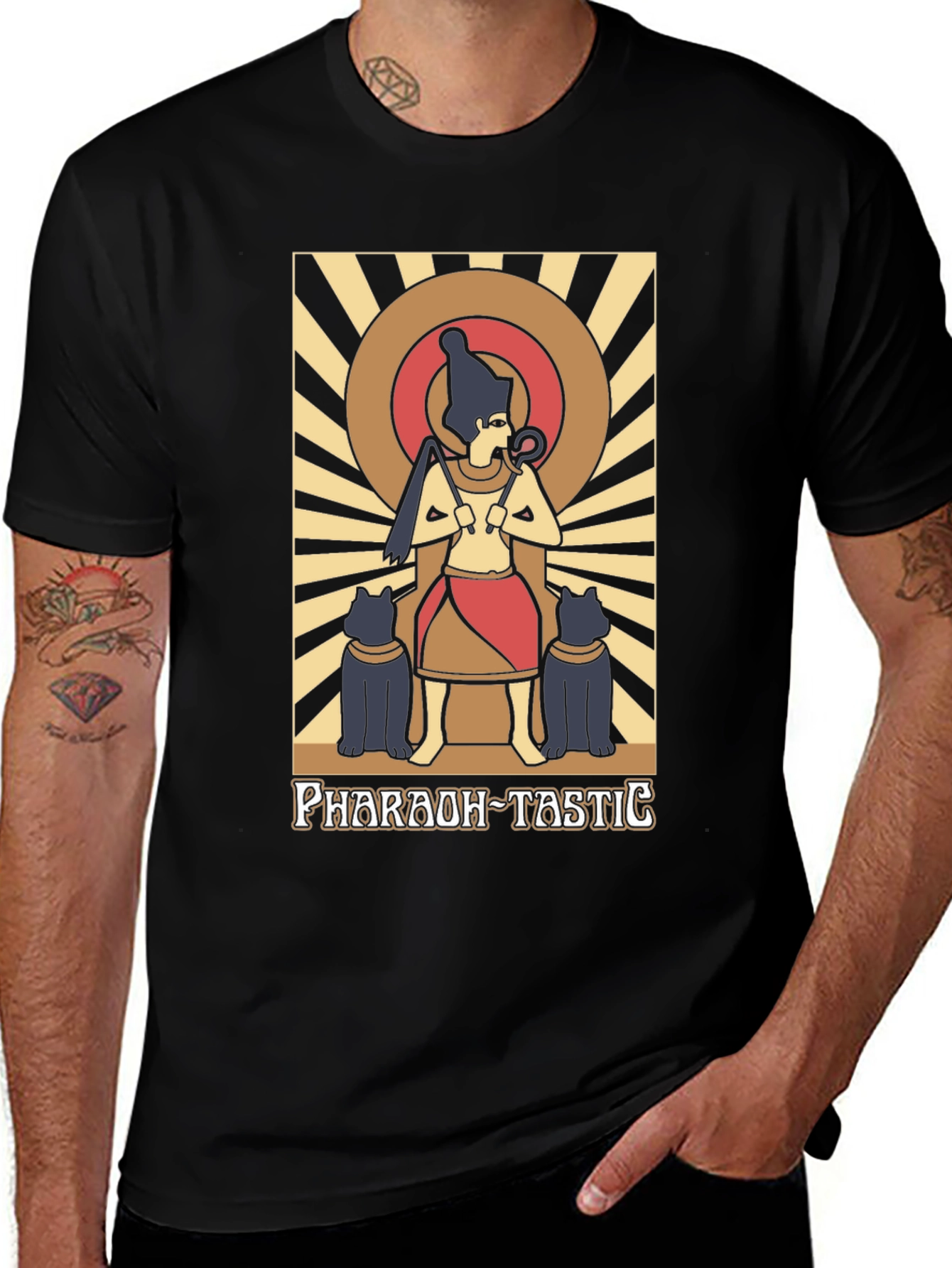 Pharaoh-Tastic Graphic Tee - Egyptian Art T-Shirt
