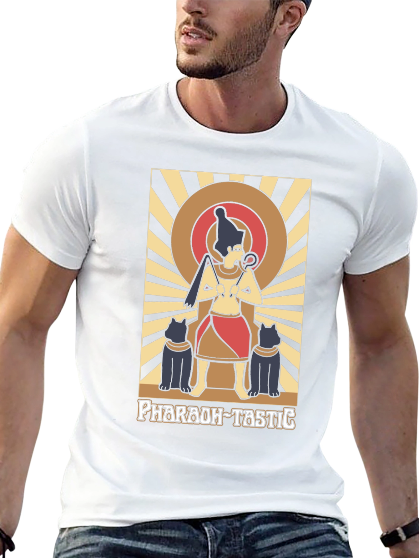 Pharaoh-Tastic Graphic Tee - Egyptian Art T-Shirt