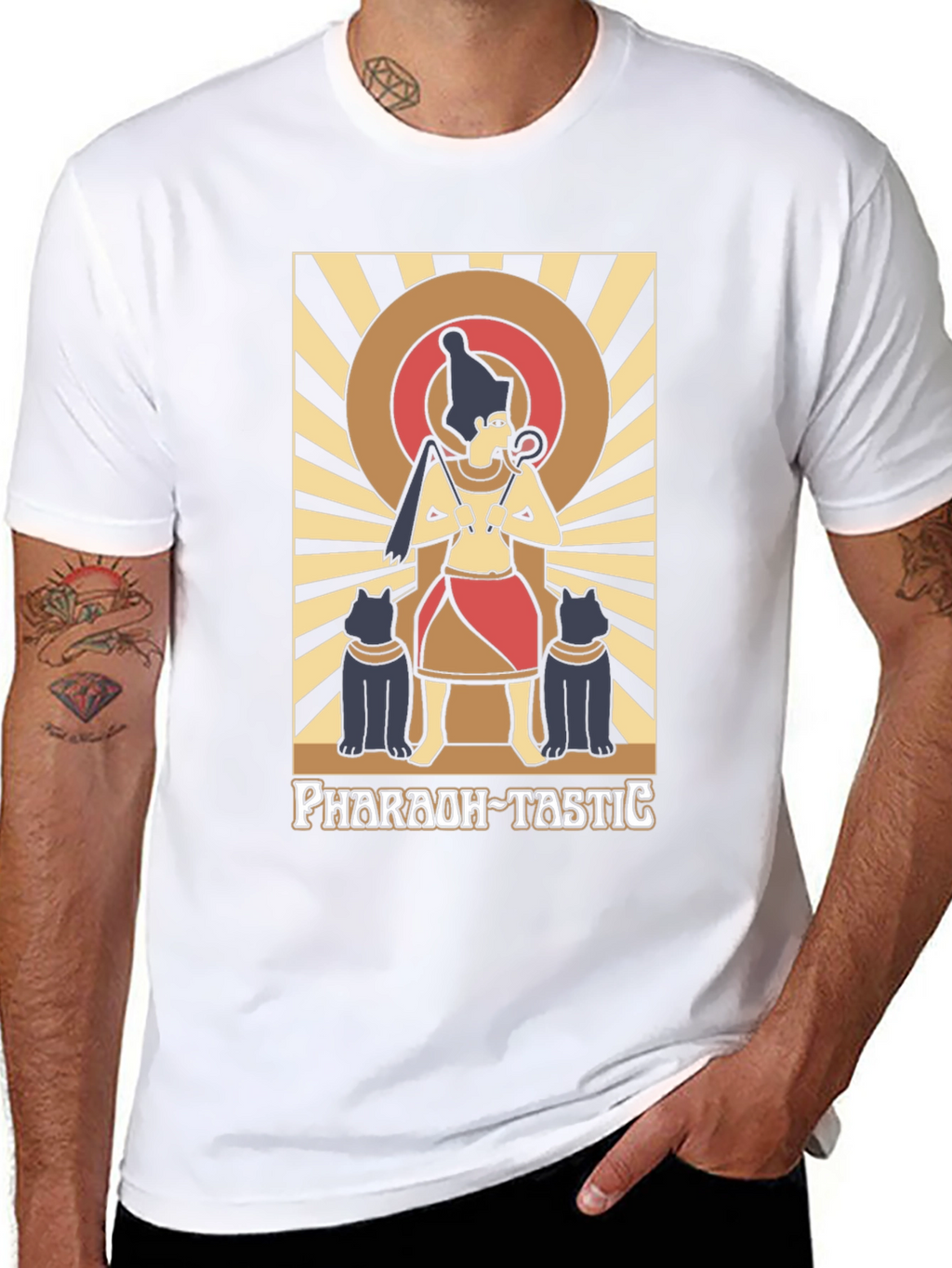 Pharaoh-Tastic Graphic Tee - Egyptian Art T-Shirt
